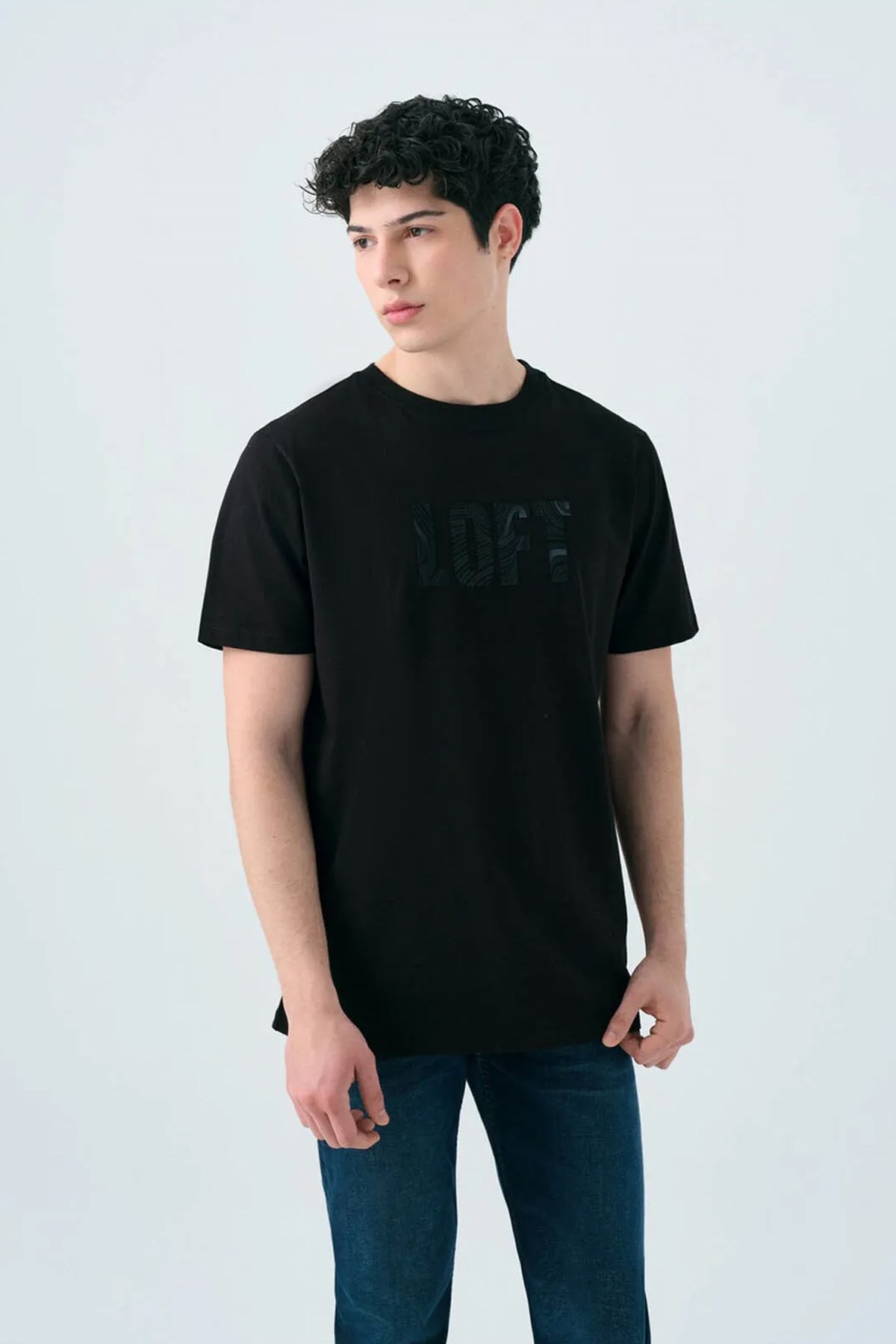 Loft  Erkek Tişört Lf2038459 Siyah