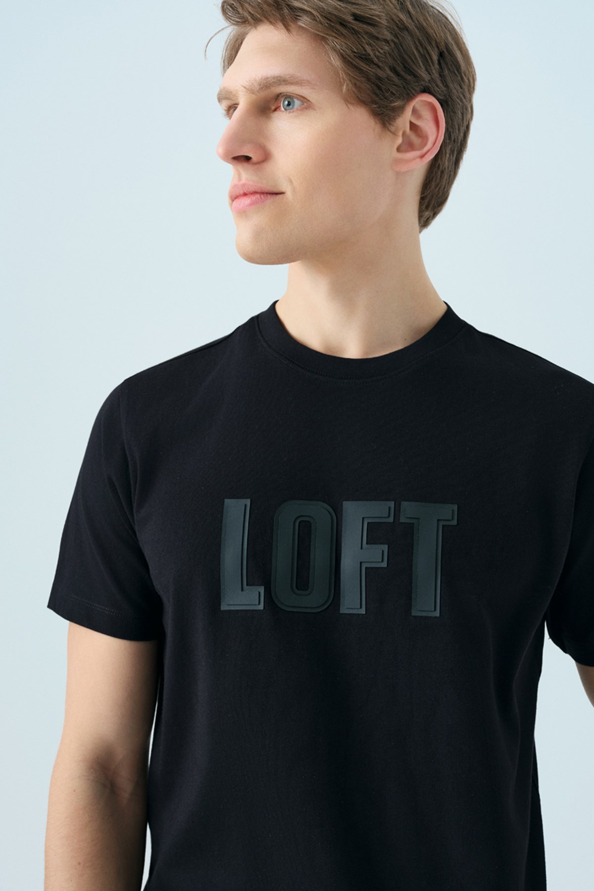 Loft Erkek Tişört LF2038462 Siyah