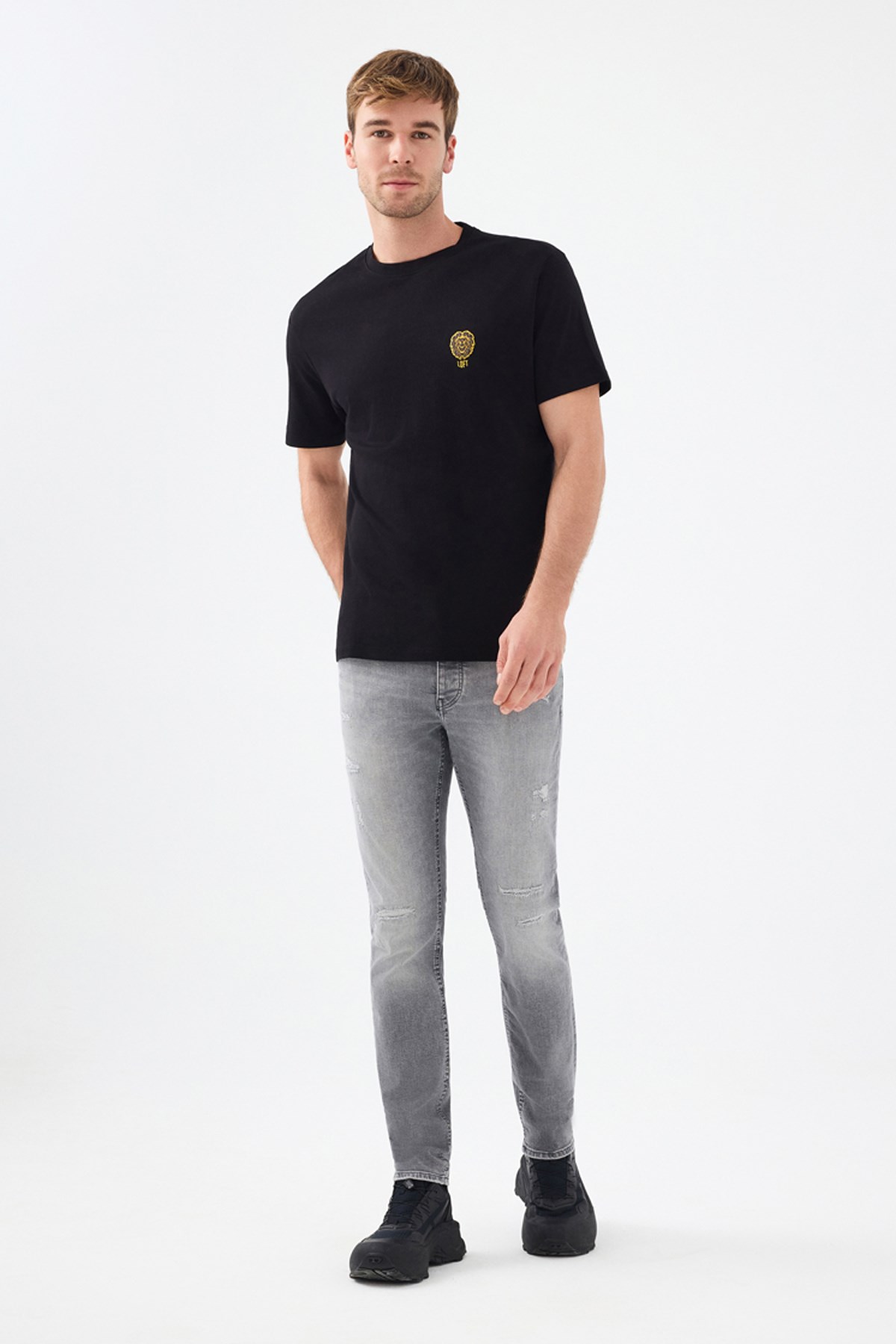 Loft Erkek Tişört LF2038464 Siyah