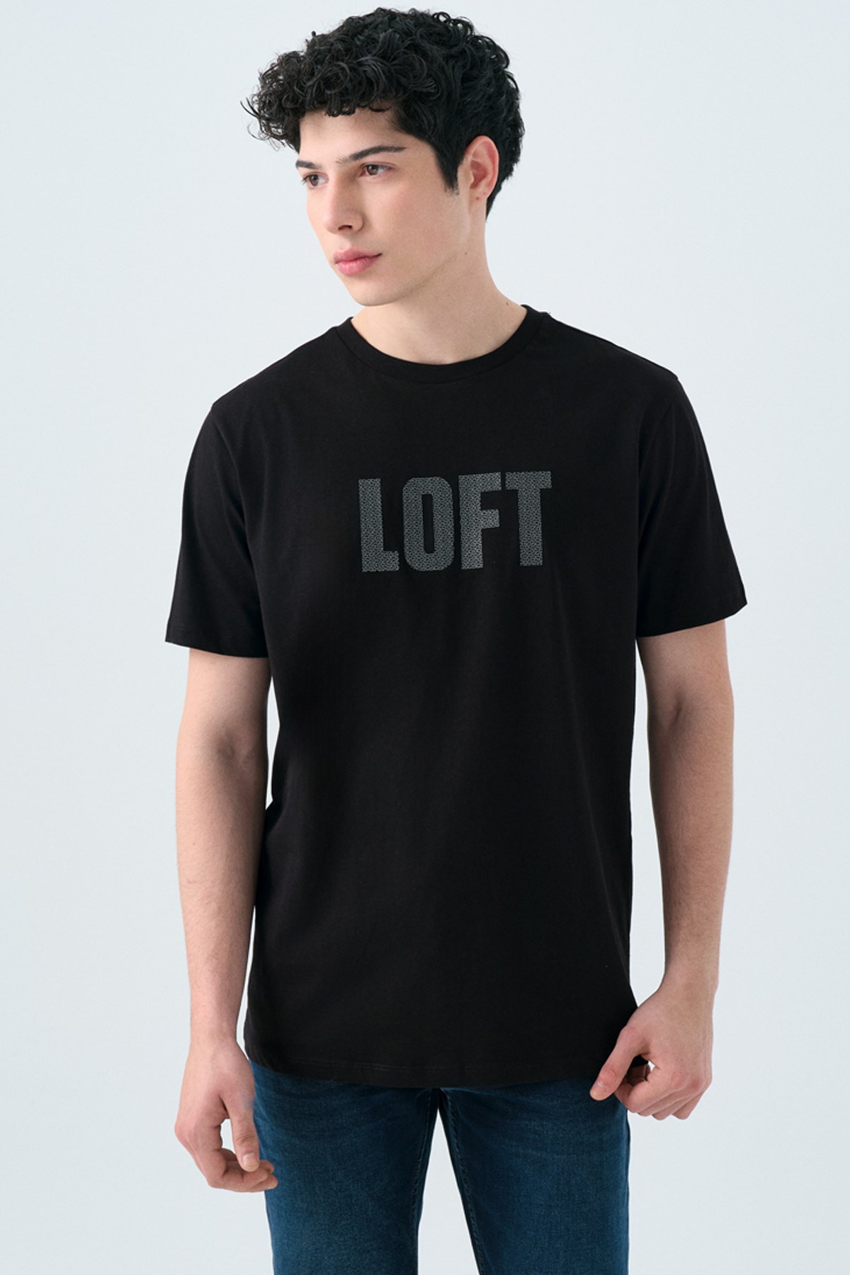 Loft  Erkek Tişört Lf2038465 Siyah