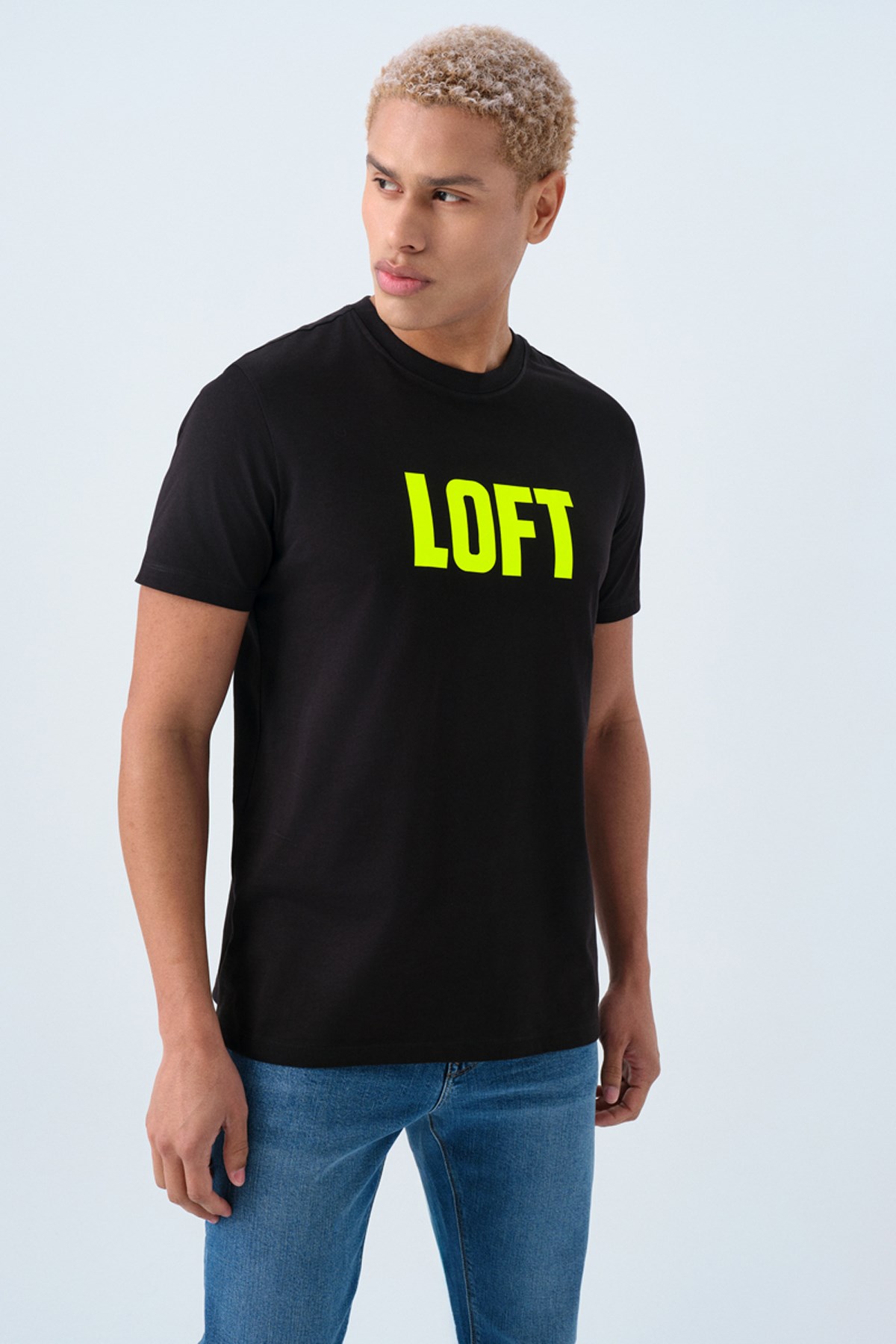 Loft Erkek Tişört LF2038541 Sarı