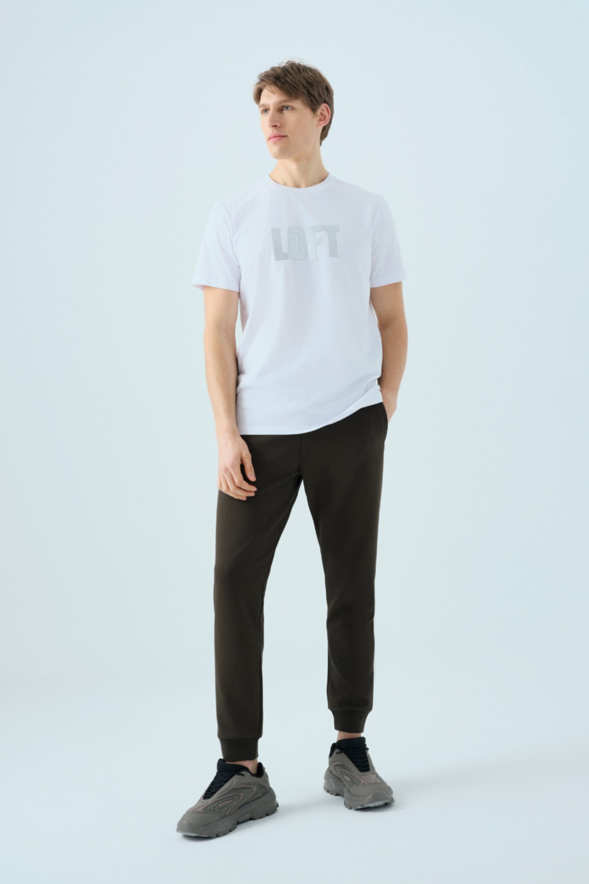 Loft  Erkek Tişört Lf2038558 Beyaz