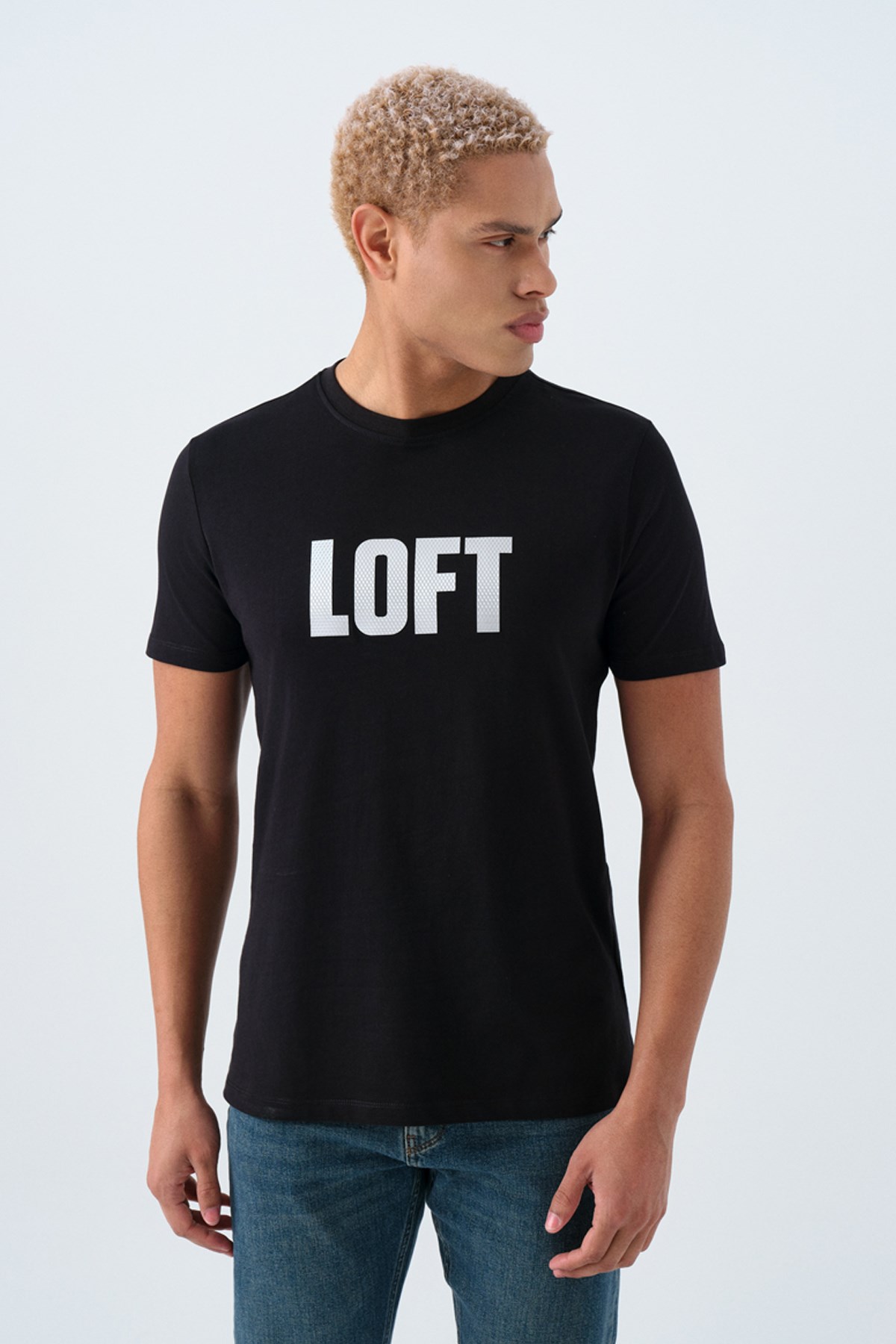 Loft  Erkek Tişört Lf2038558 Siyah