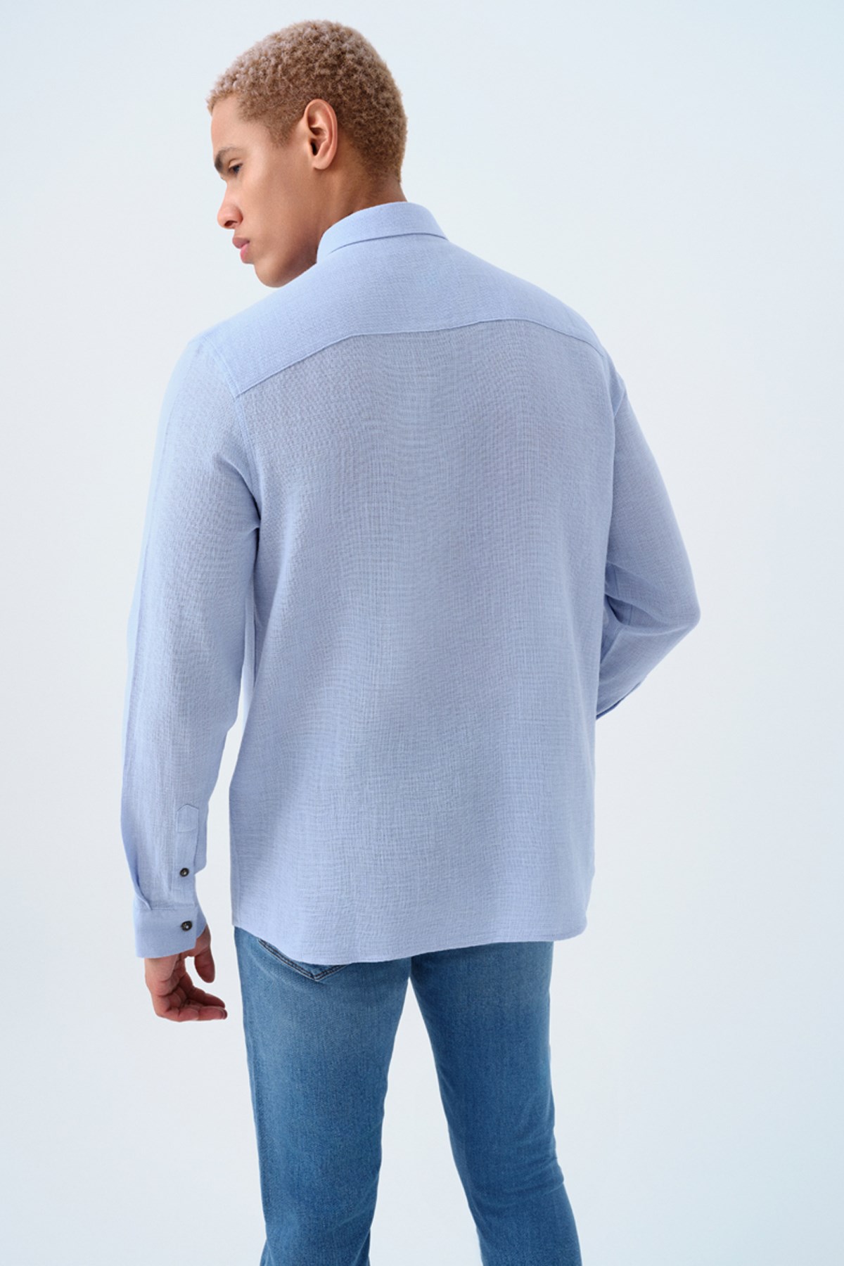 Loft  Erkek Gömlek Lf2038578 Mavi