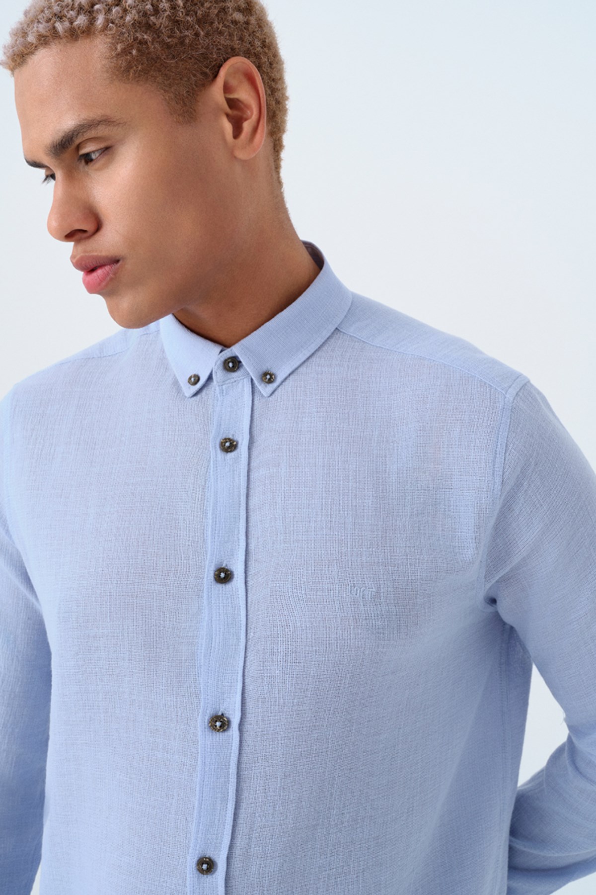 Loft  Erkek Gömlek Lf2038578 Mavi