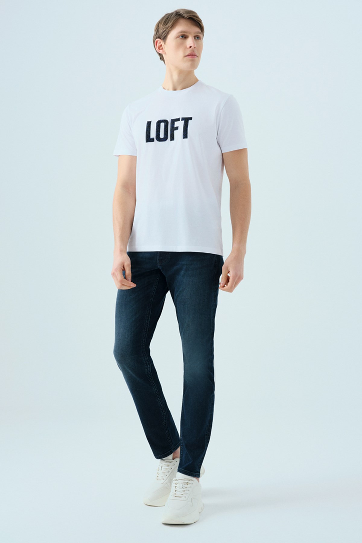 Loft Erkek Tişört LF2038590 Beyaz