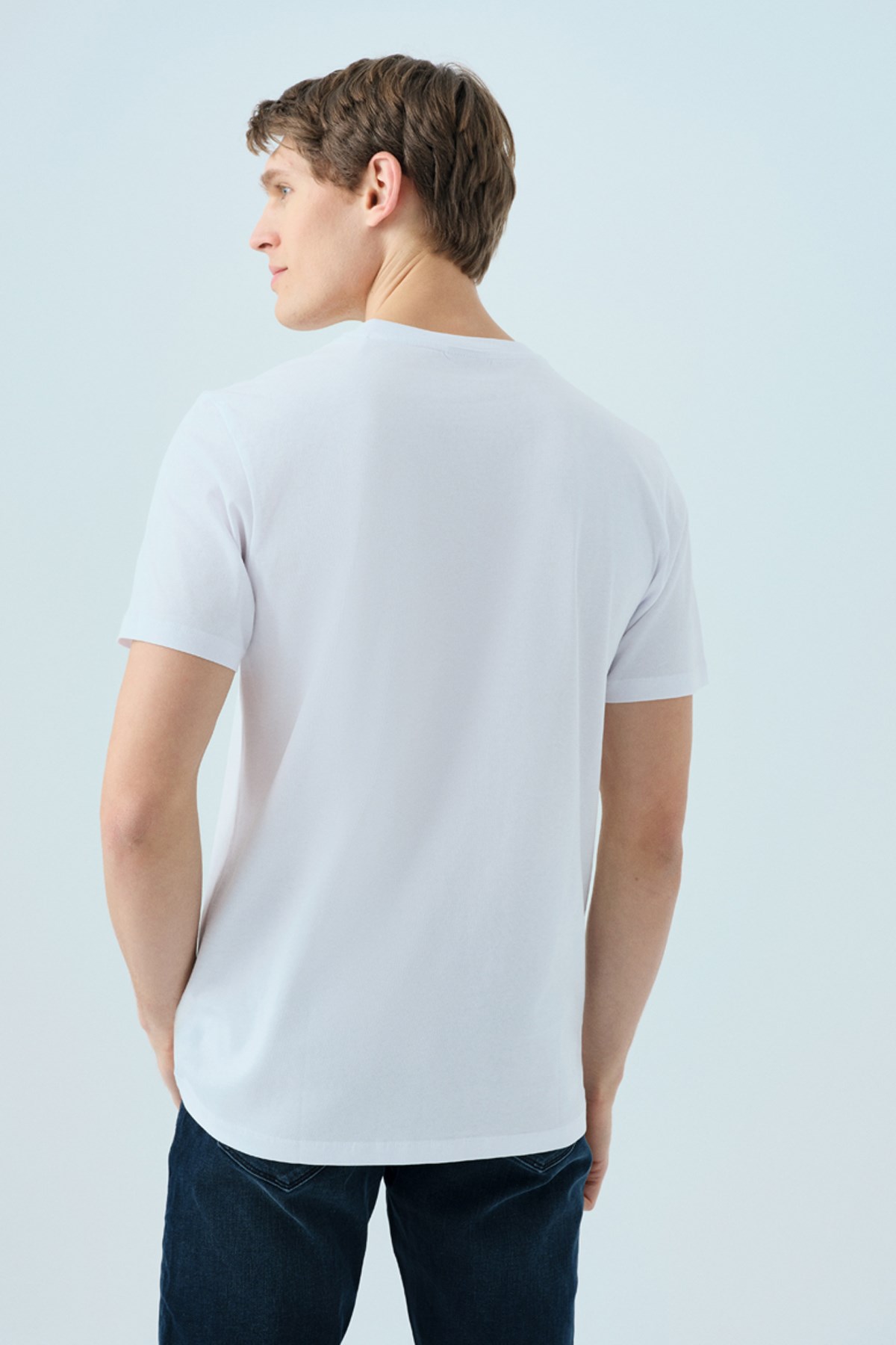 Loft  Erkek Tişört Lf2038646 Beyaz