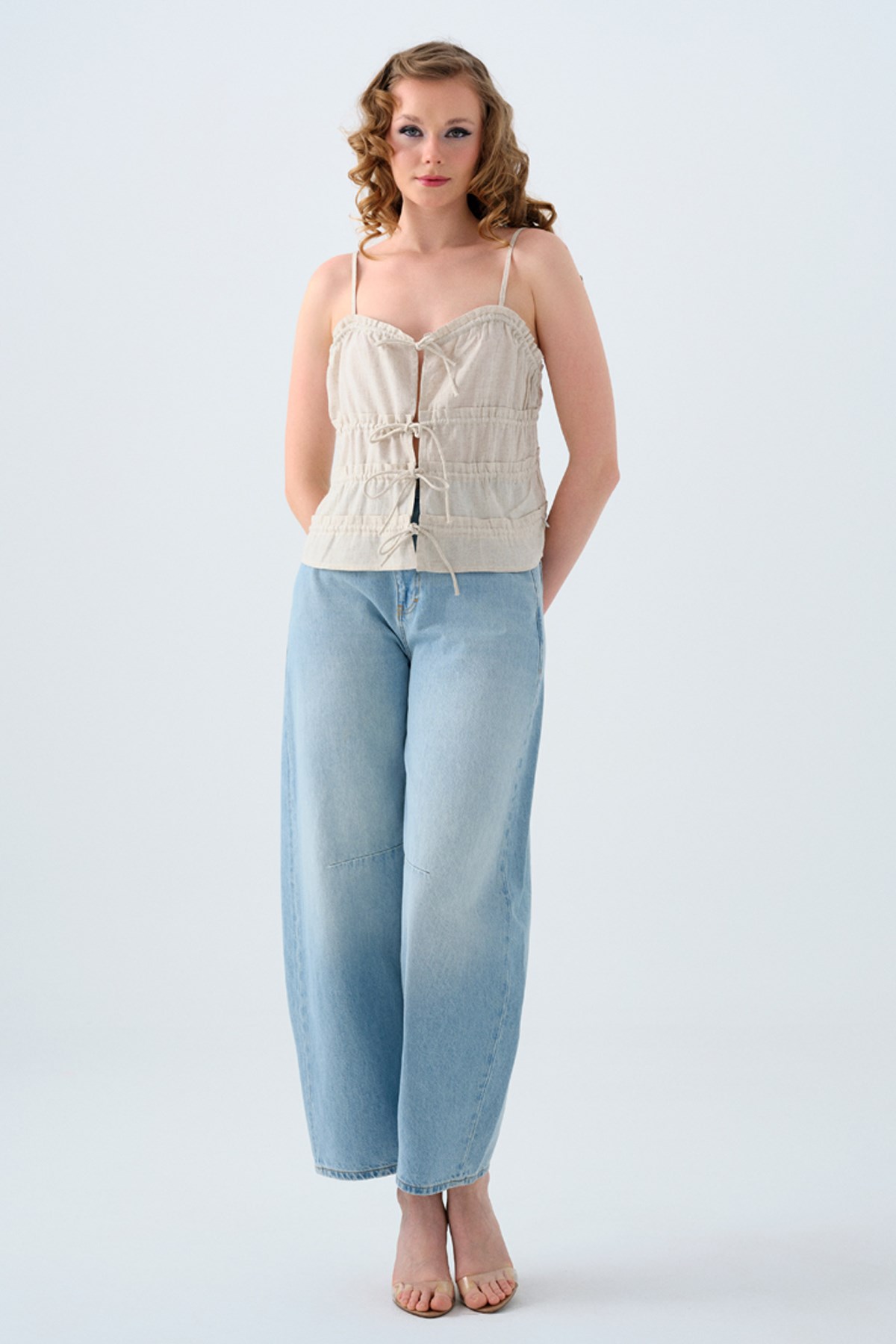 Loft Kadın Bluz LF2038647 Bej