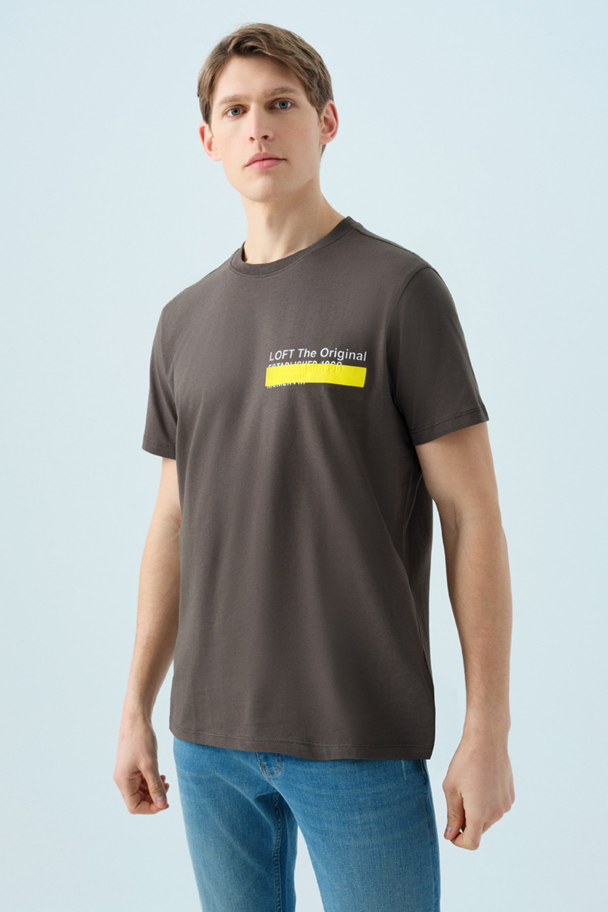 Loft  Erkek Tişört Lf2038686 Haki