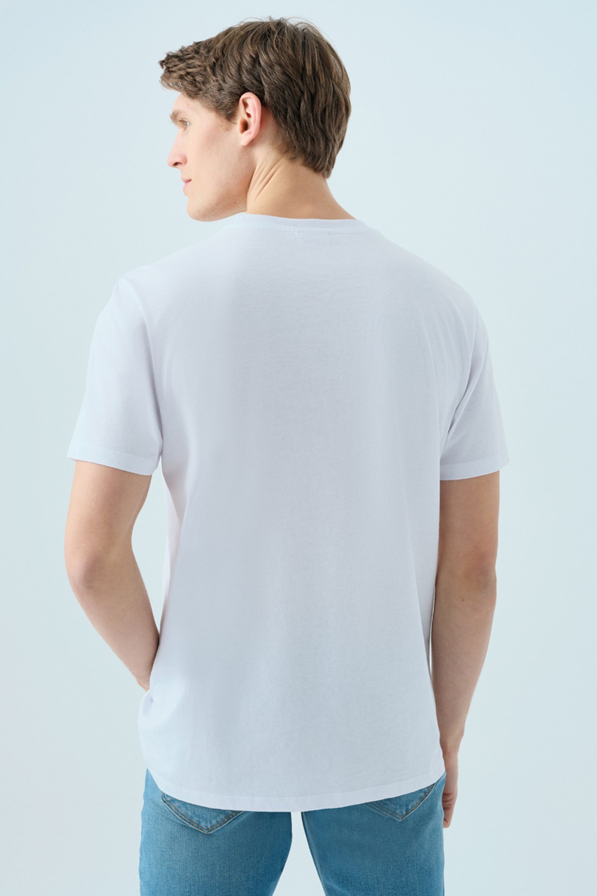 Loft  Erkek Tişört Lf2038687 Beyaz