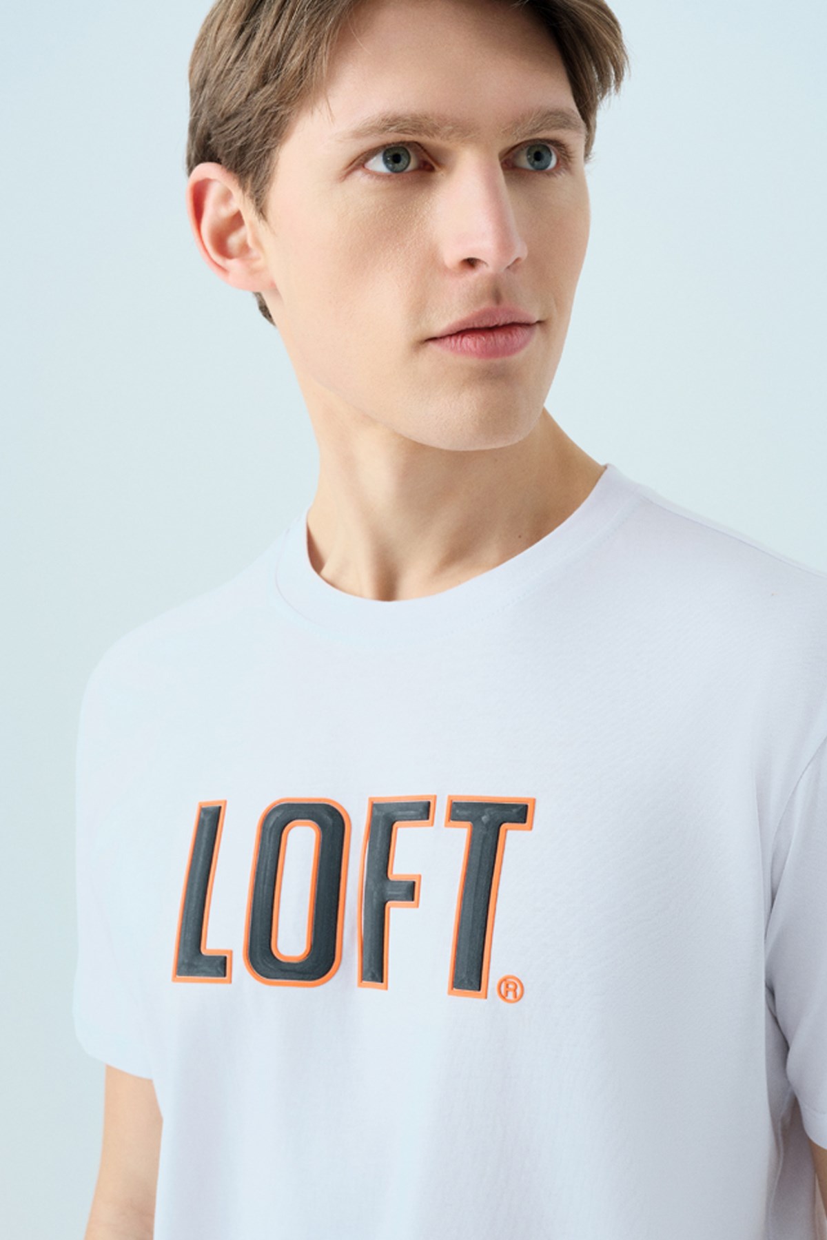 Loft  Erkek Tişört Lf2038687 Beyaz