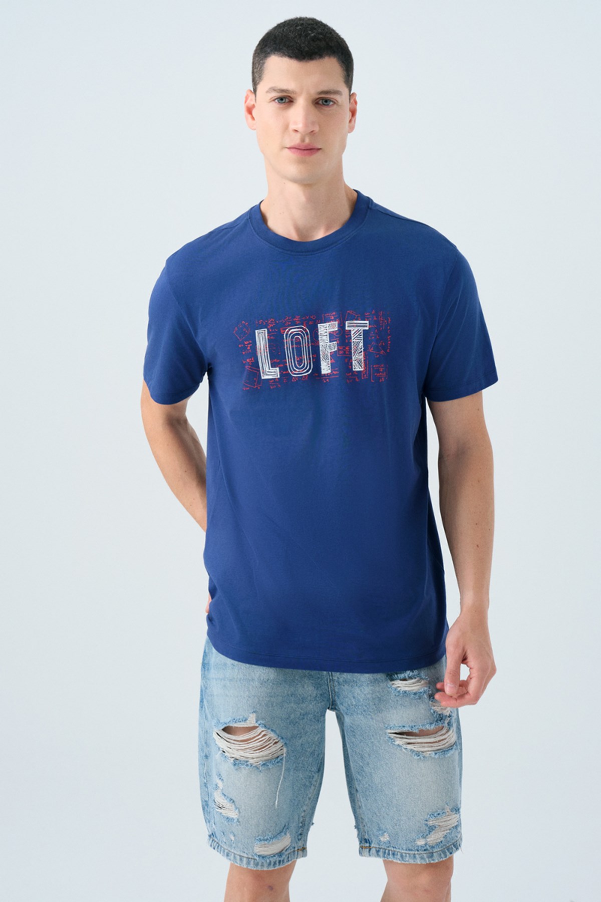 Loft  Erkek Tişört Lf2038726 Lacivert