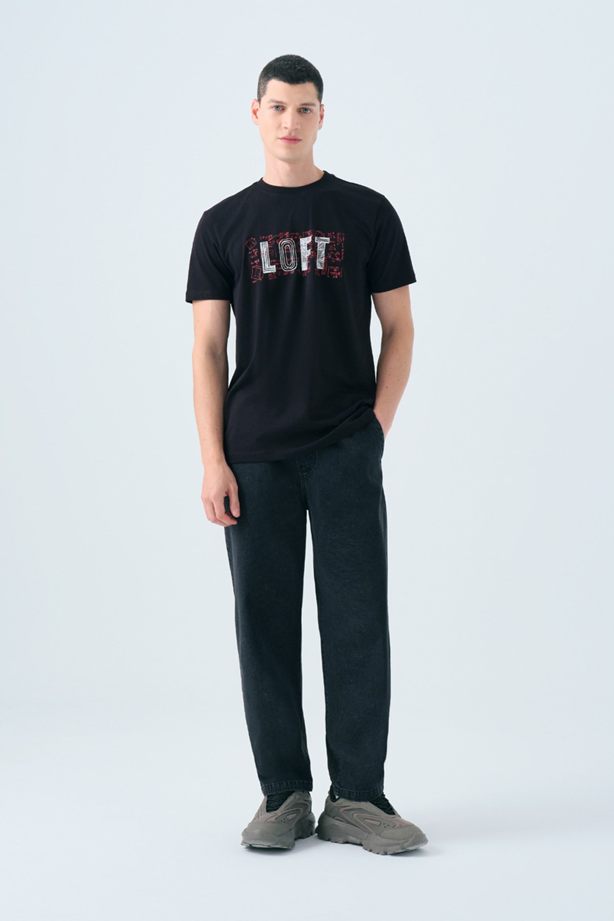 Loft  Erkek Tişört Lf2038726 Siyah