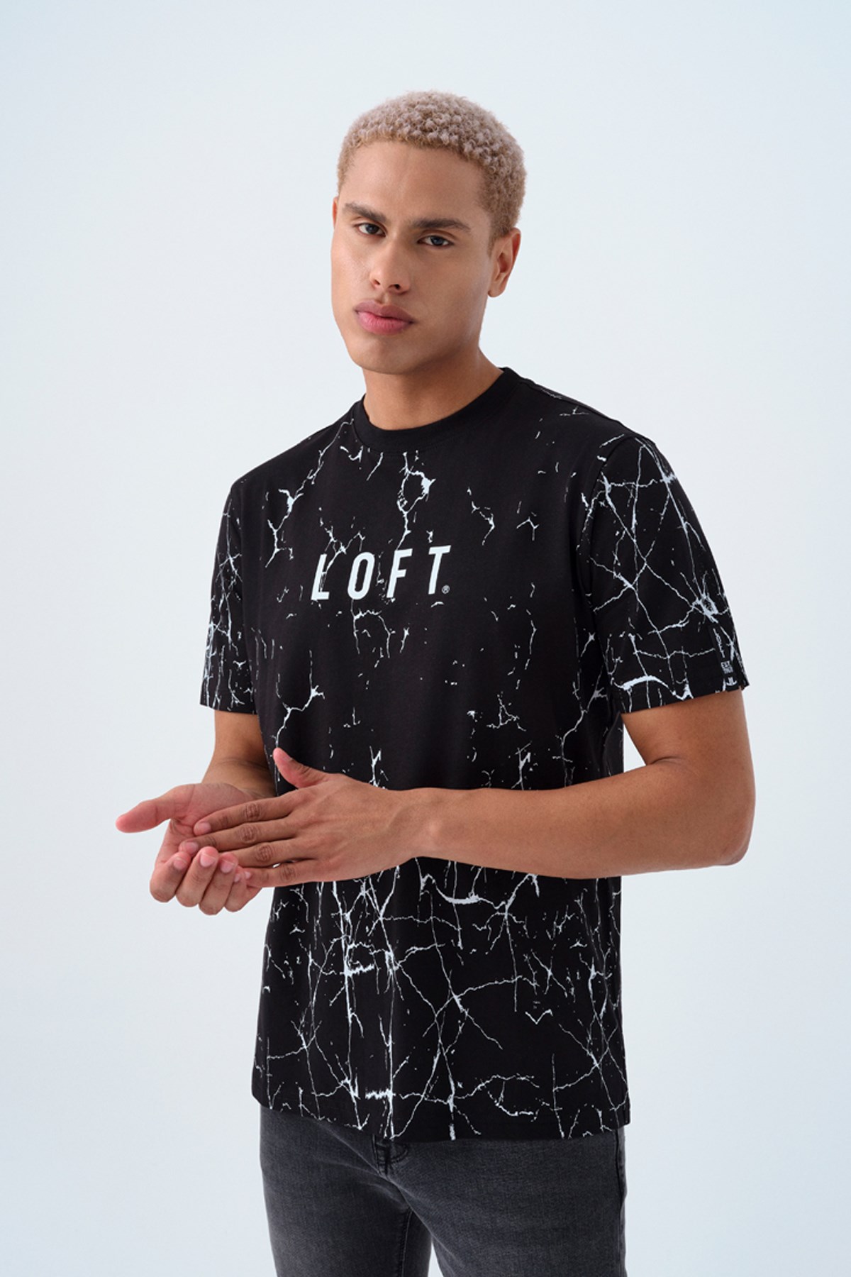 Loft Erkek Tişört LF2038730 Siyah