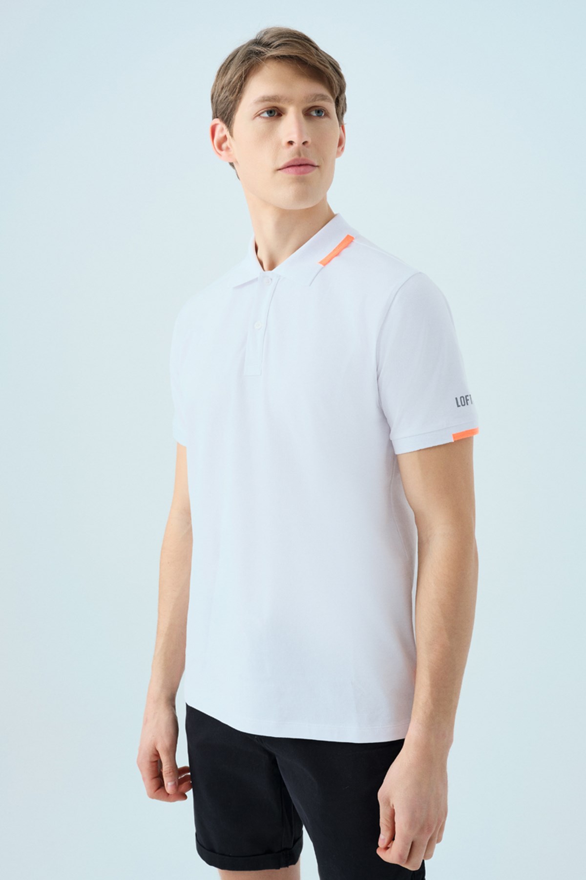 Loft  Erkek Polo Tişört Lf2038865 Beyaz