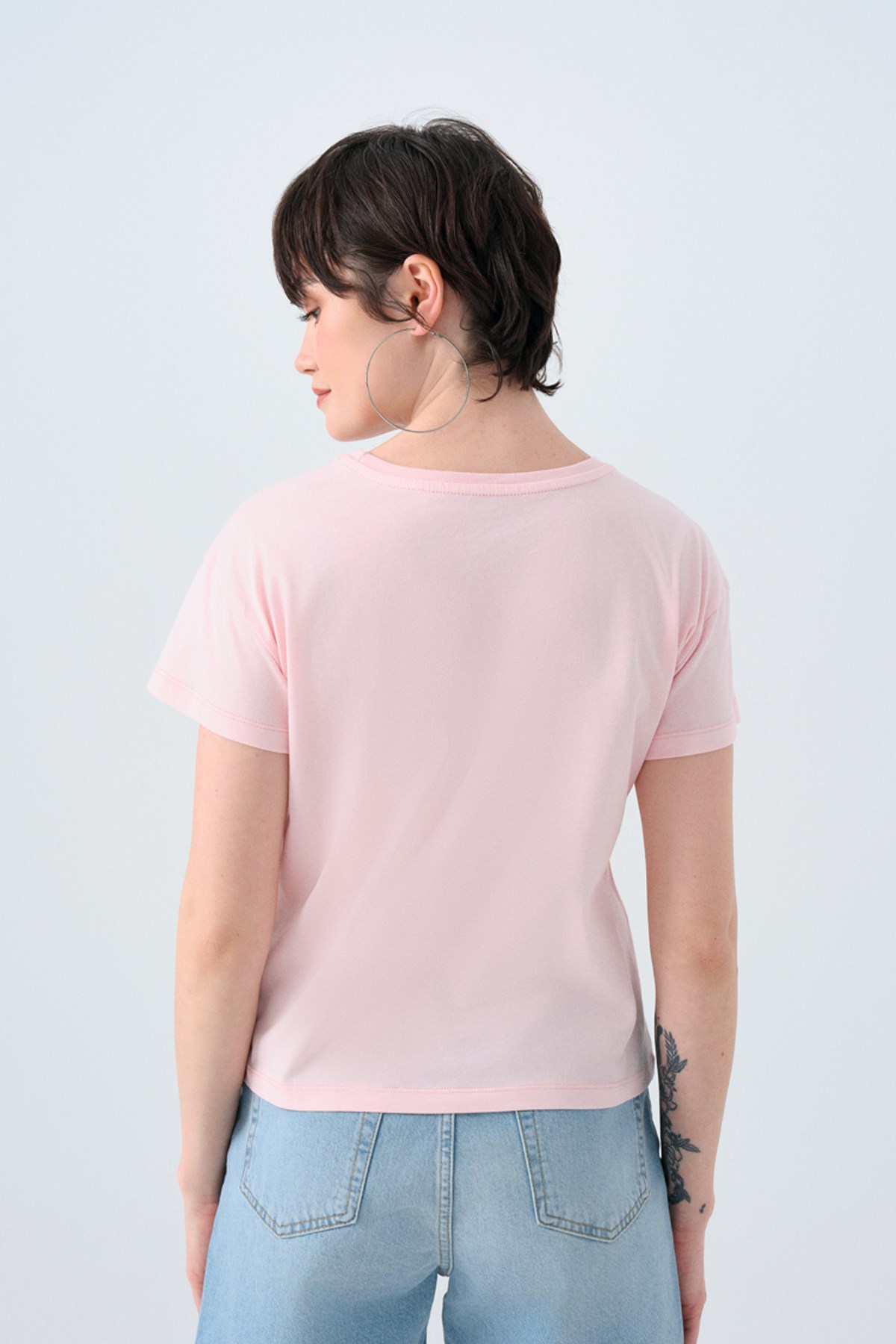 Loft  Kadın Tişört Lf2038918 Pembe