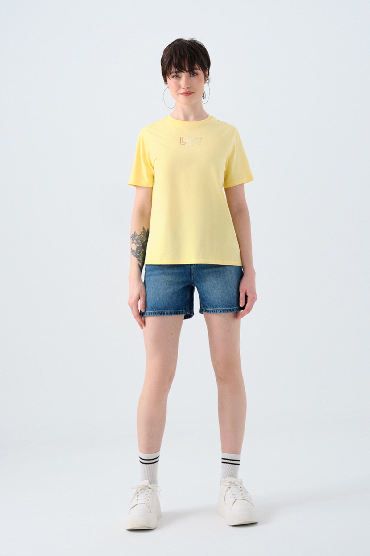 Loft Kadın Tişört LF2038993 Sarı