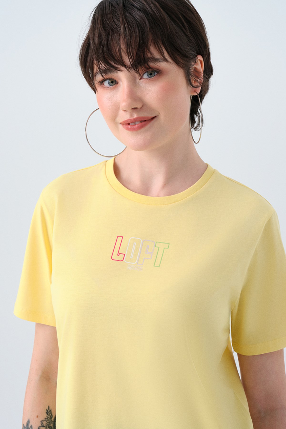 Loft Kadın Tişört LF2038993 Sarı