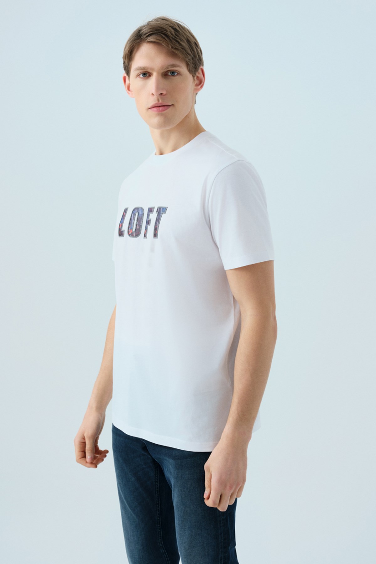 Loft Erkek Tişört LF2039006 Beyaz