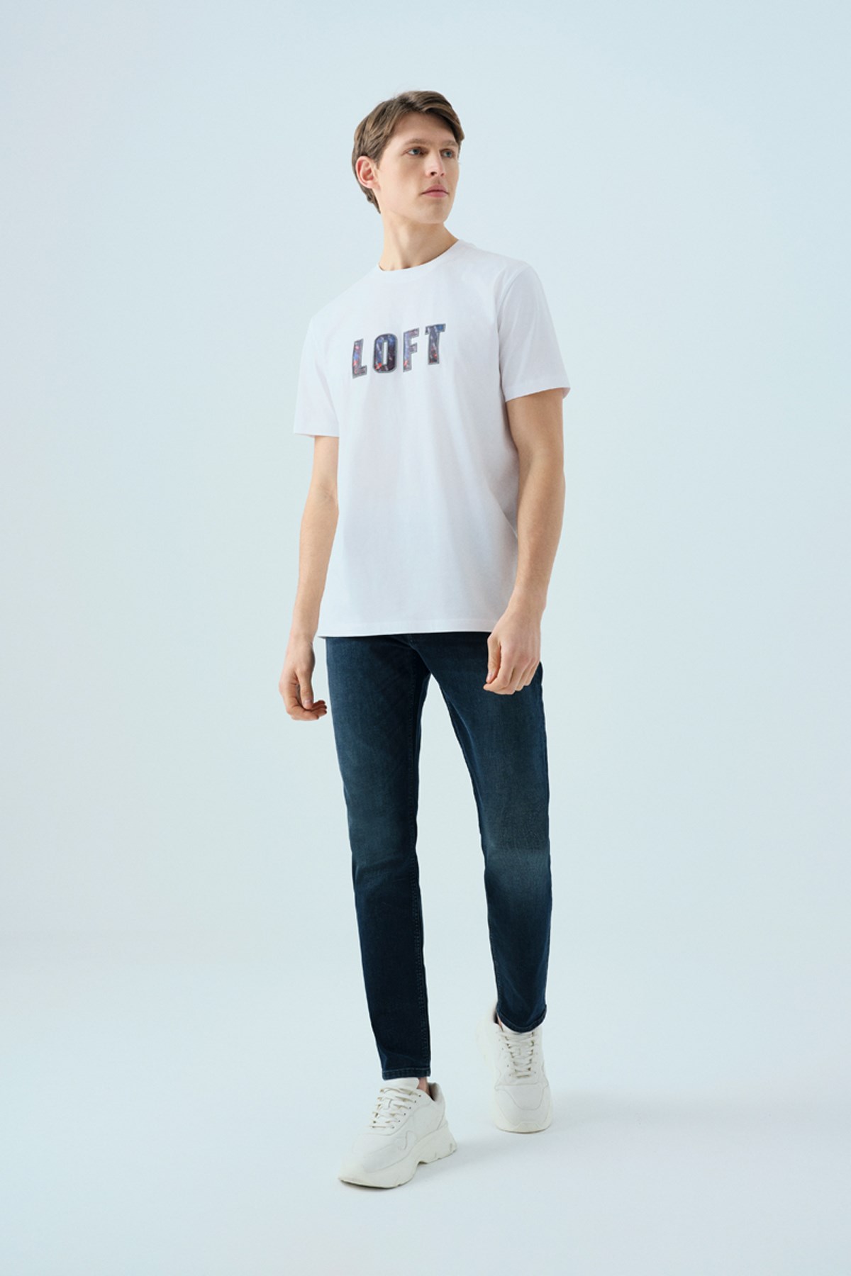 Loft Erkek Tişört LF2039006 Beyaz