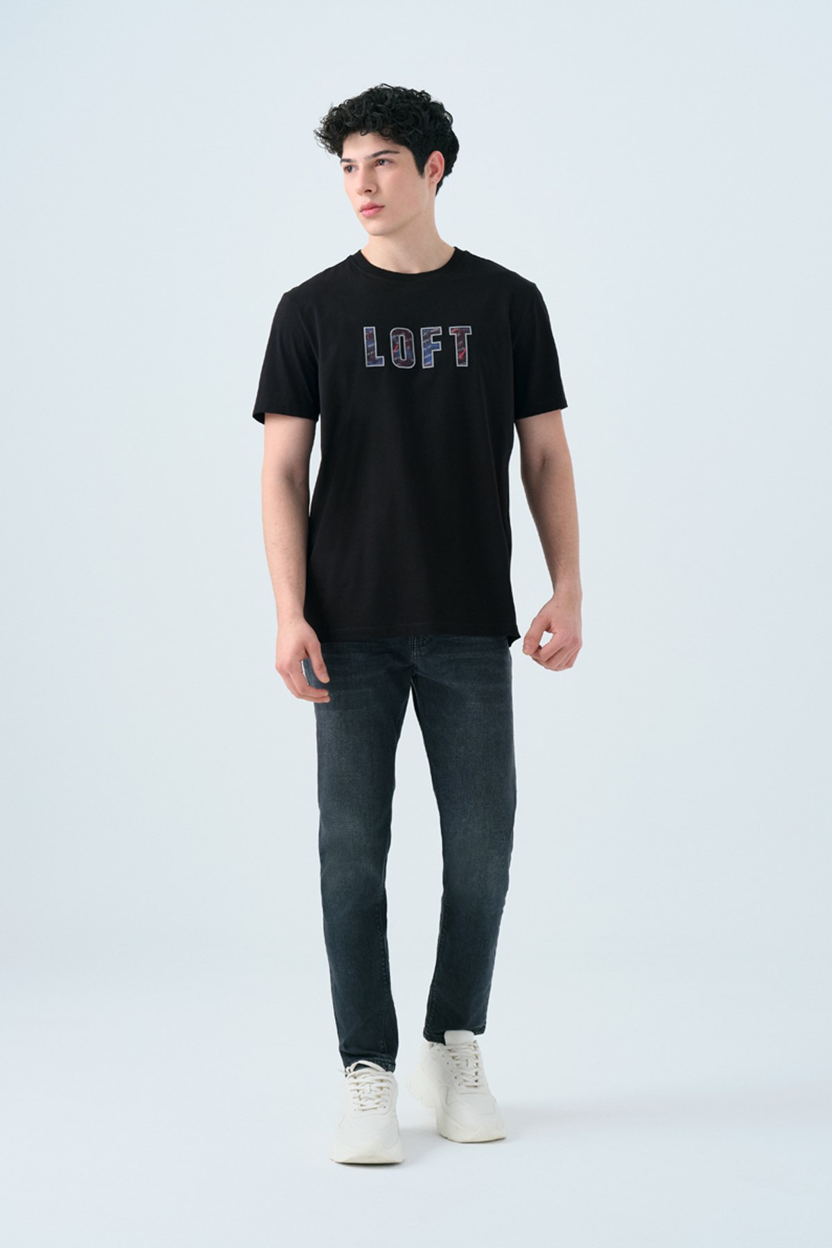 Loft Erkek Tişört LF2039006 Siyah