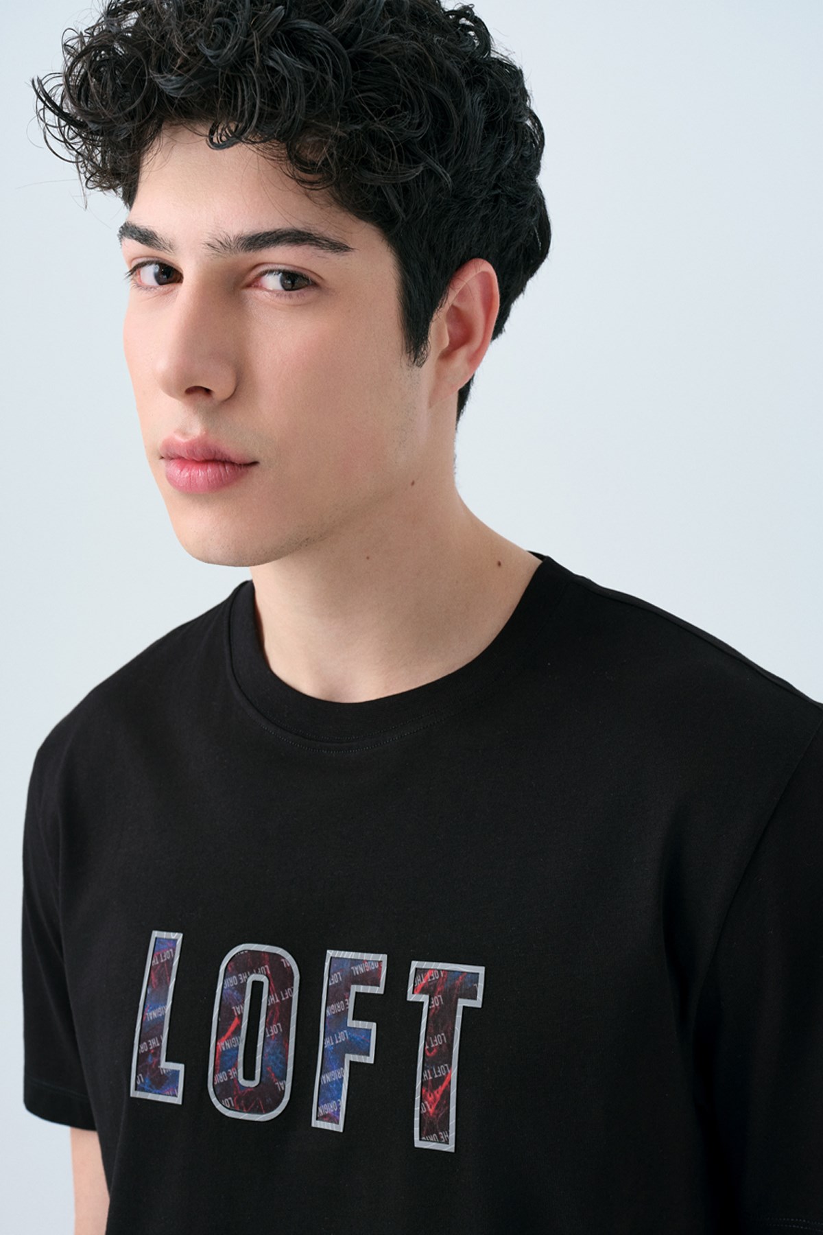 Loft Erkek Tişört LF2039006 Siyah