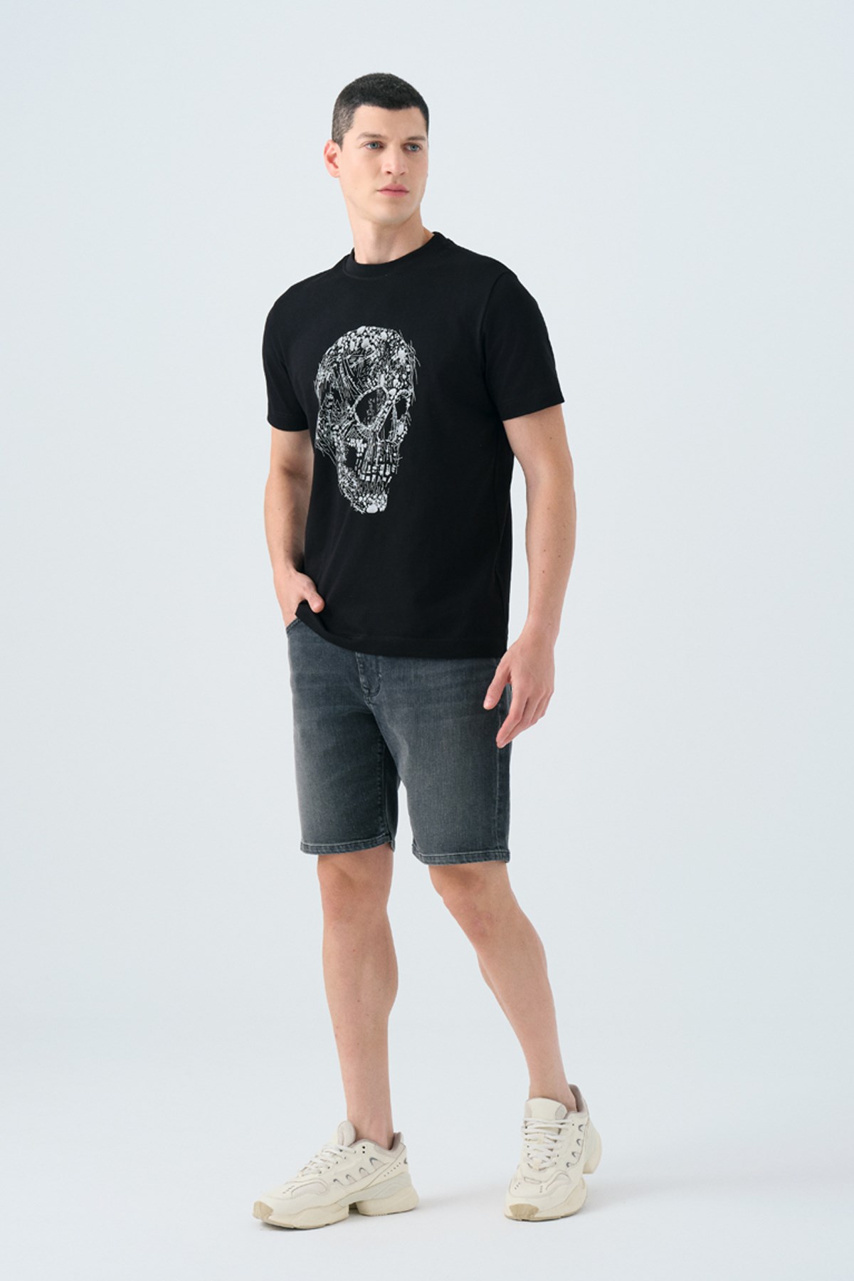 Loft Erkek Tişört LF2039008 Siyah