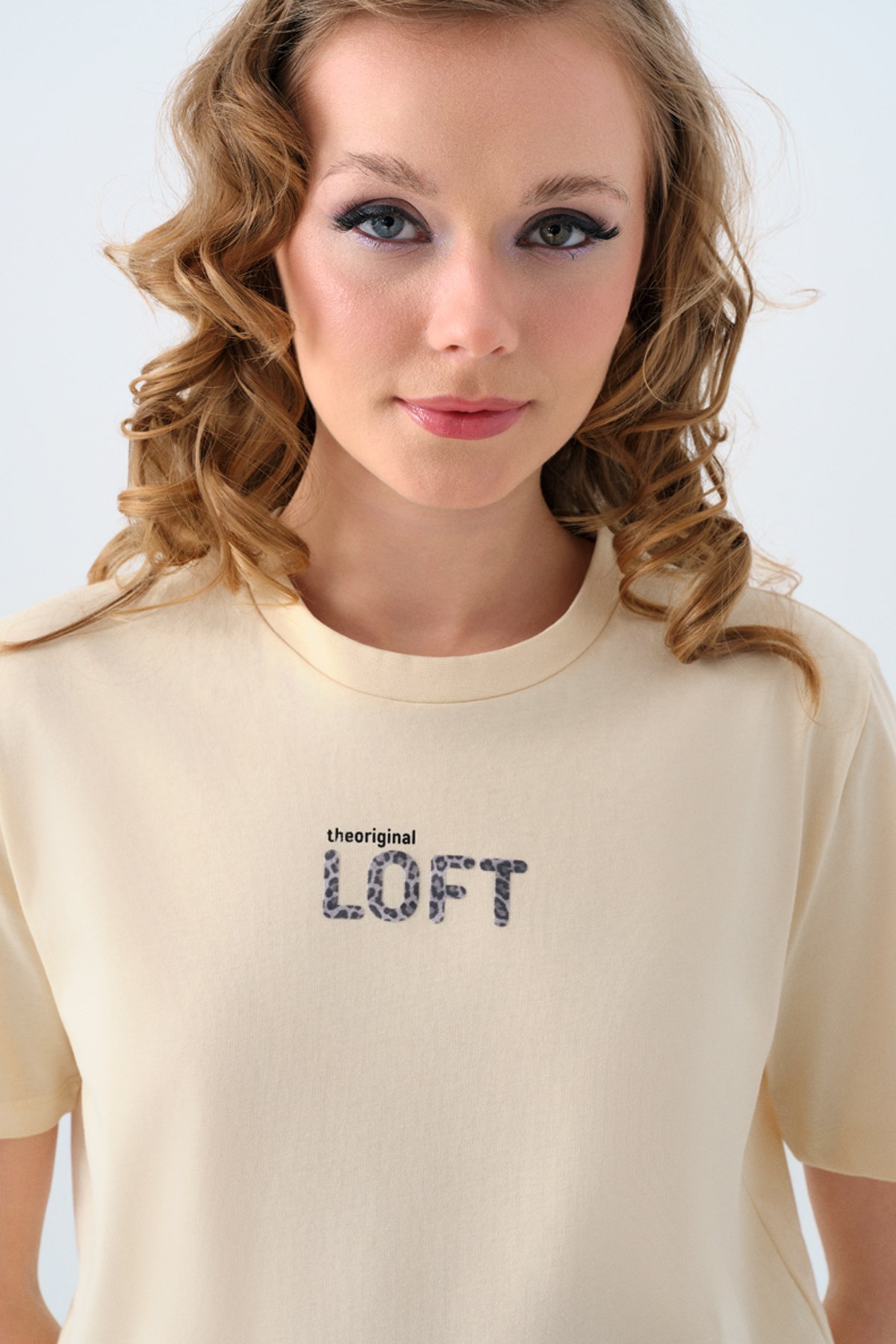 Loft  Kadın Tişört Lf2039147 Bej