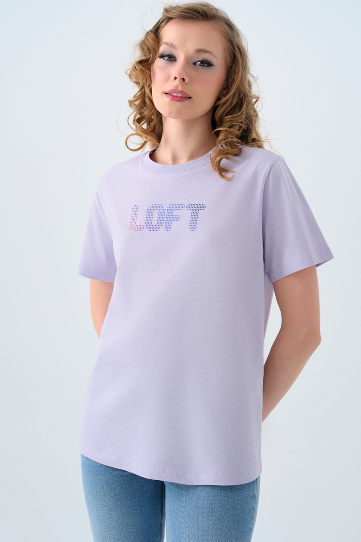 Loft Kadın Tişört LF2039149 Mor