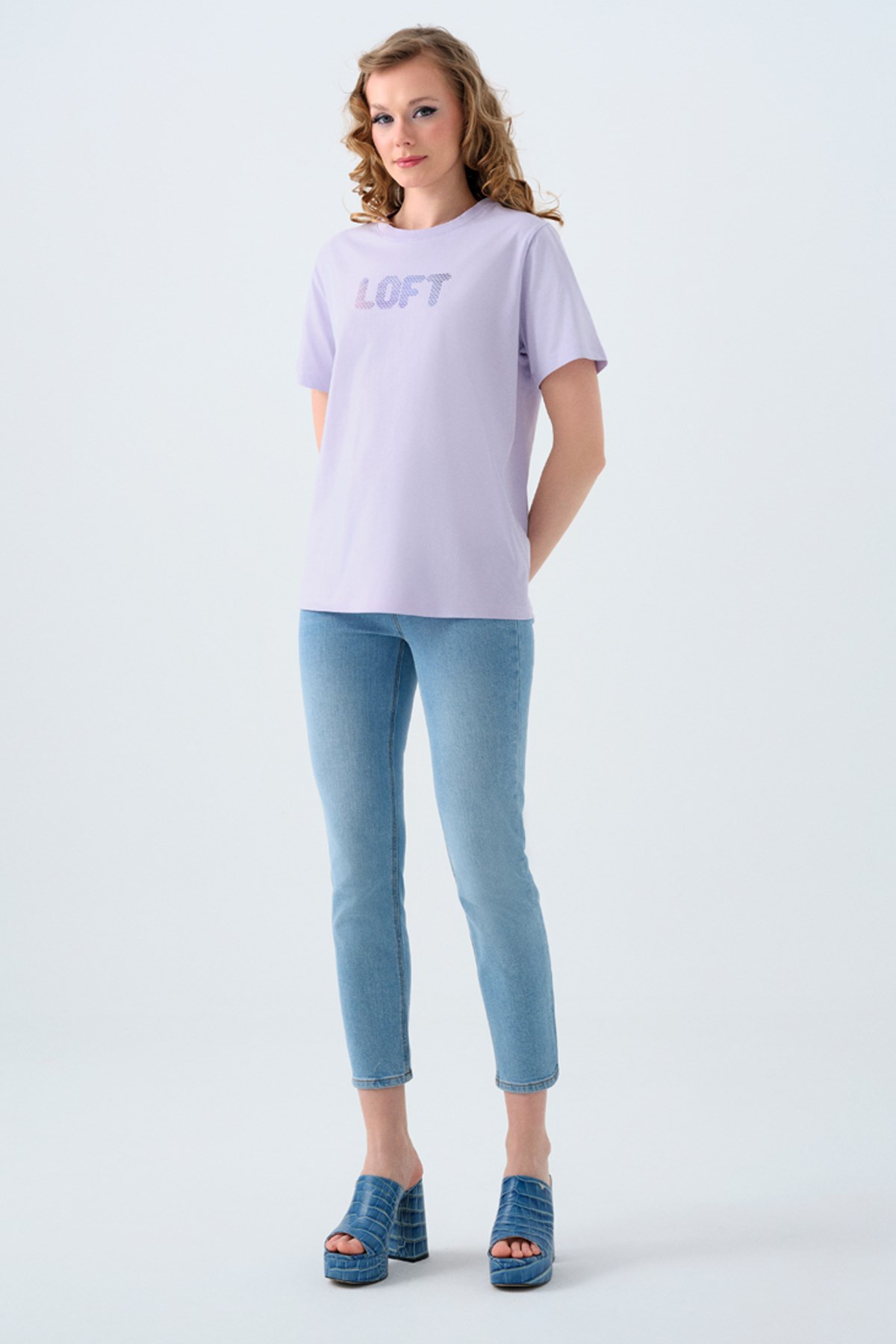 Loft Kadın Tişört LF2039149 Mor