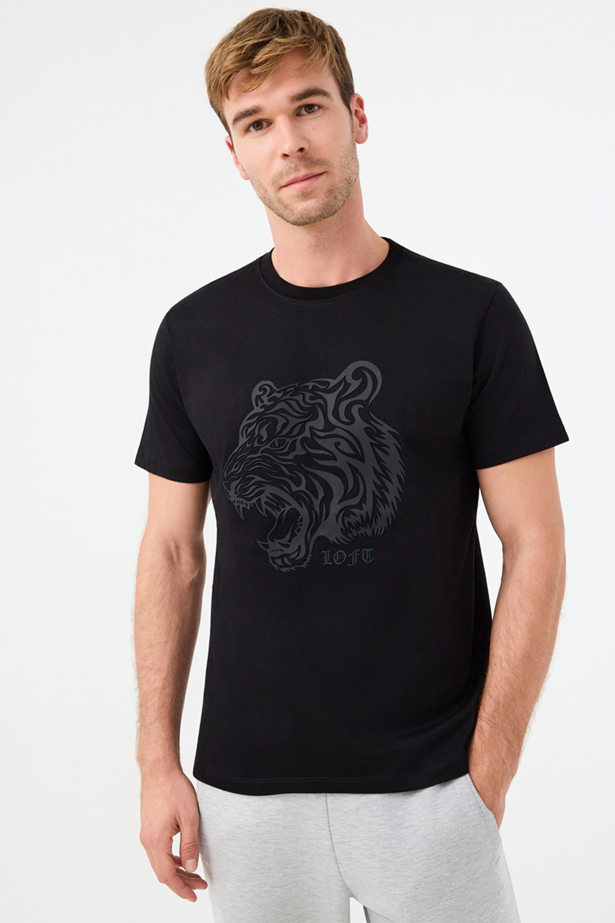 Loft Erkek Tişört LF2039228 Siyah