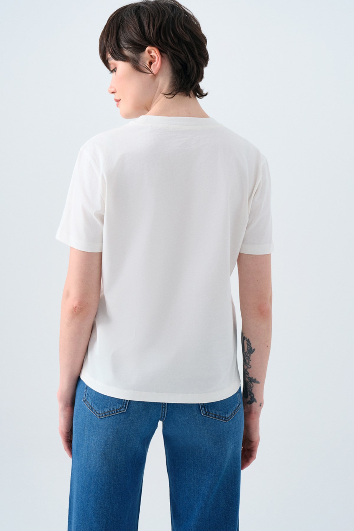 Loft Kadın Tişört LF2039263 Ekru