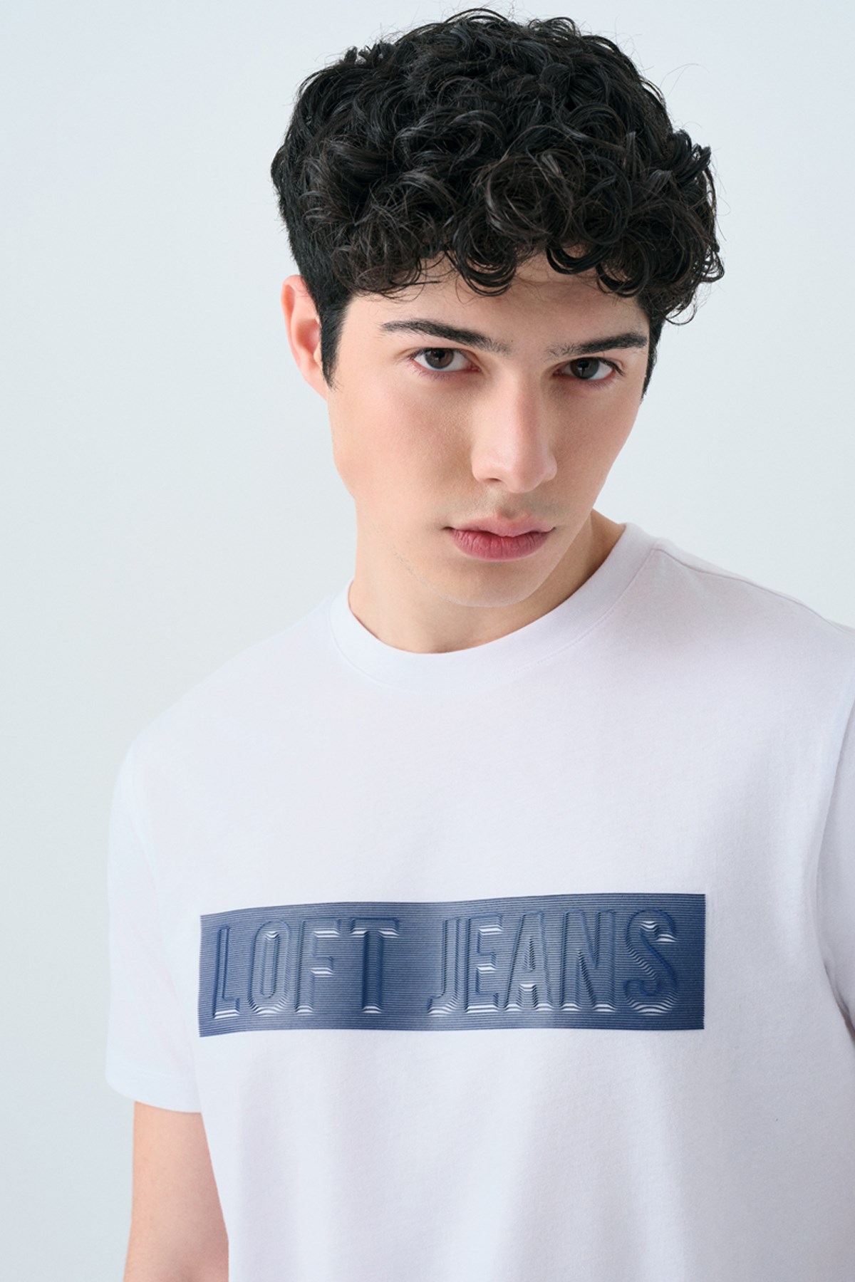 Loft Erkek Tişört LF2039272 Beyaz