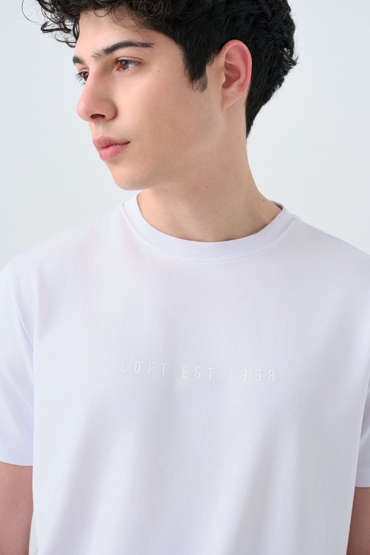 Loft Erkek Tişört LF2039590 Beyaz