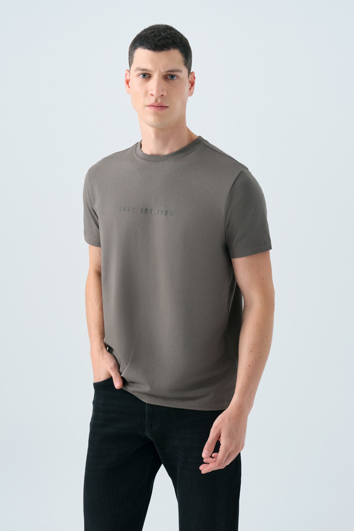 Loft Erkek Tişört LF2039590 Haki