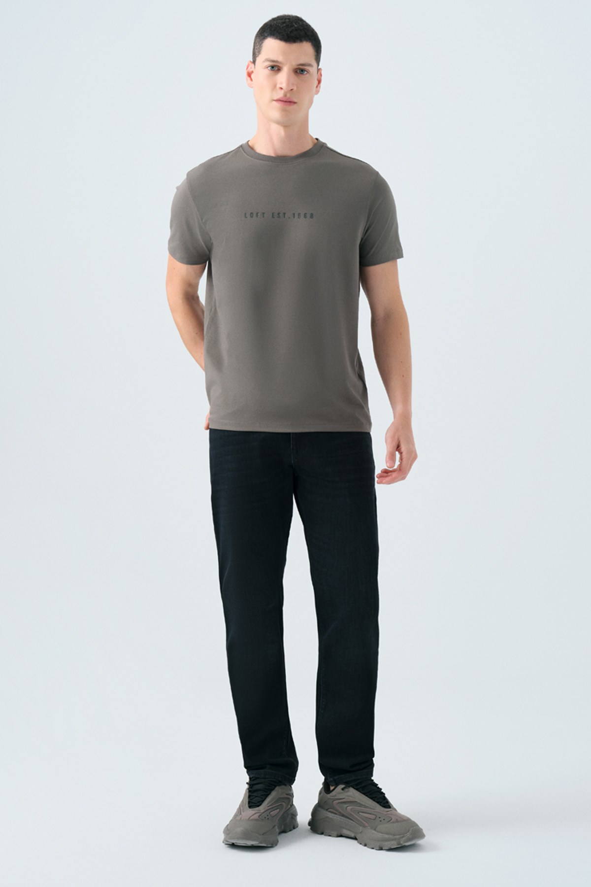 Loft Erkek Tişört LF2039590 Haki