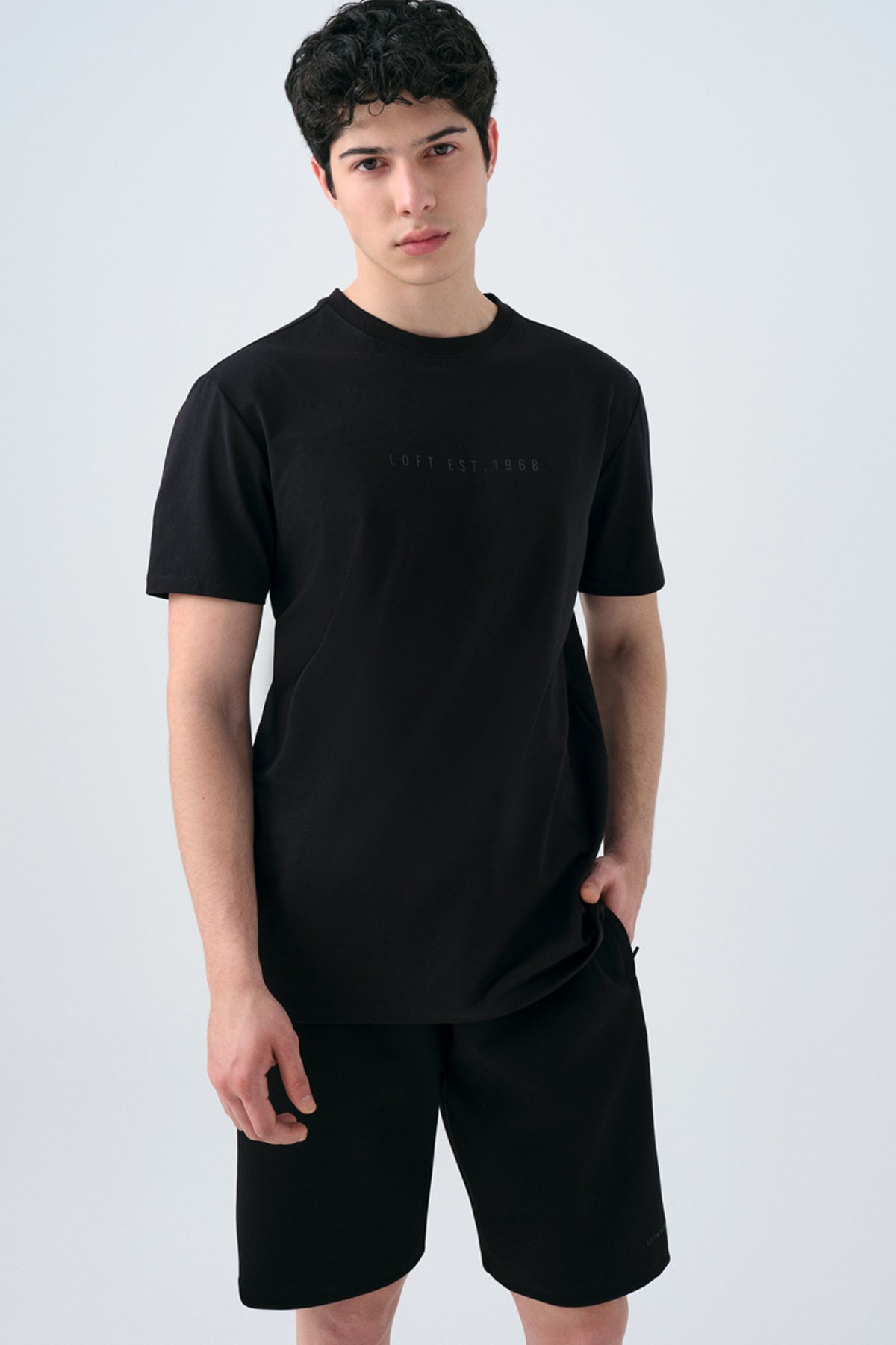 Loft Erkek Tişört LF2039590 Siyah