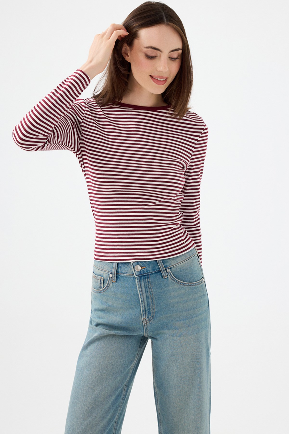 Loft Kadın Sweatshirt Bordo