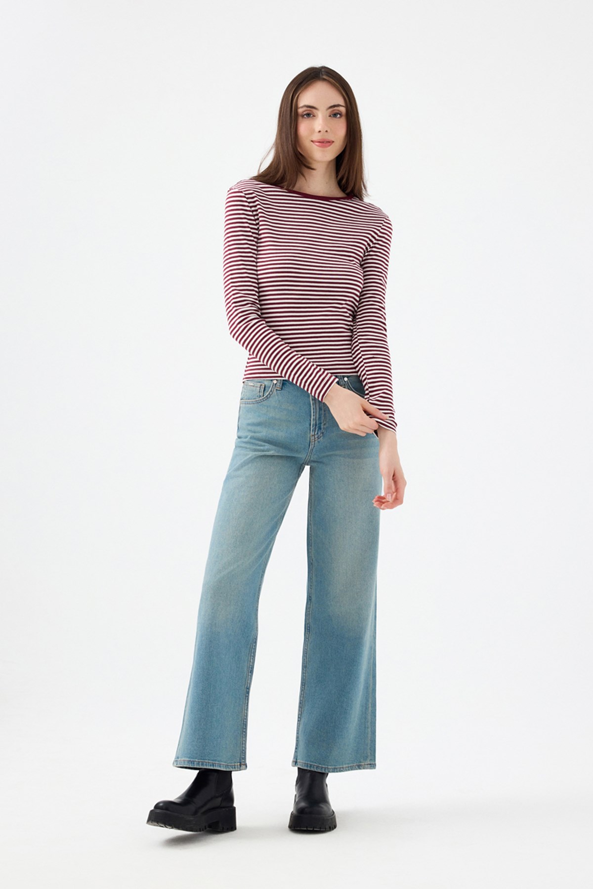 Loft Kadın Sweatshirt Bordo