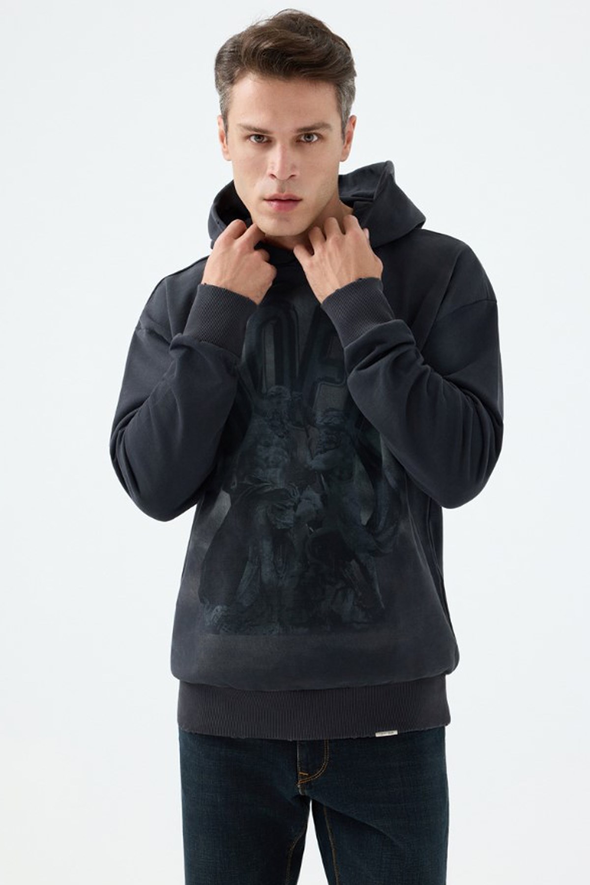 Loft Erkek Sweatshirt Antrasit