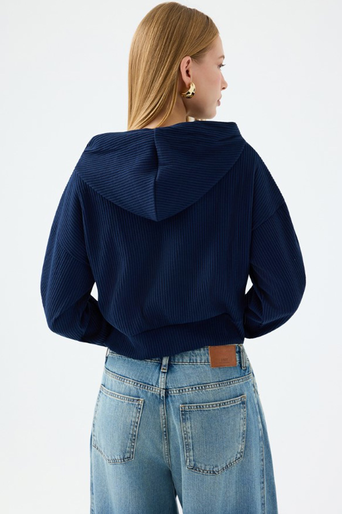 Loft Kadın Sweatshirt LF2040620 Lacivert