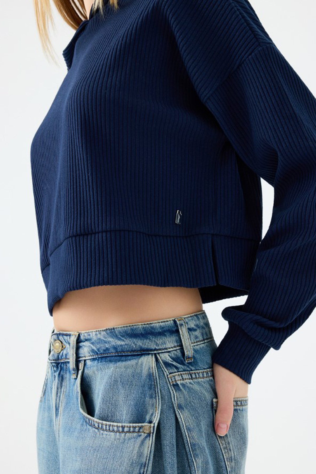 Loft Kadın Sweatshirt LF2040620 Lacivert