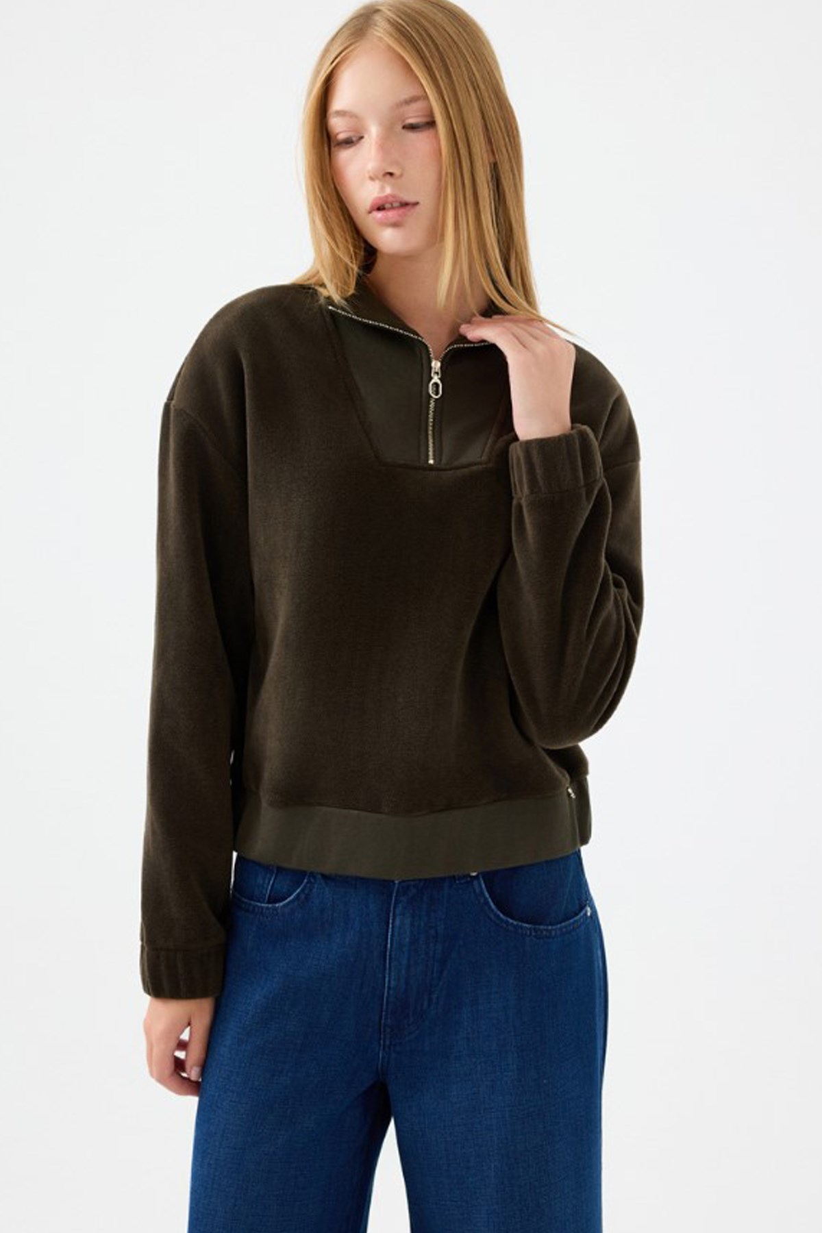 Loft Kadın Sweatshirt LF2040640 Haki