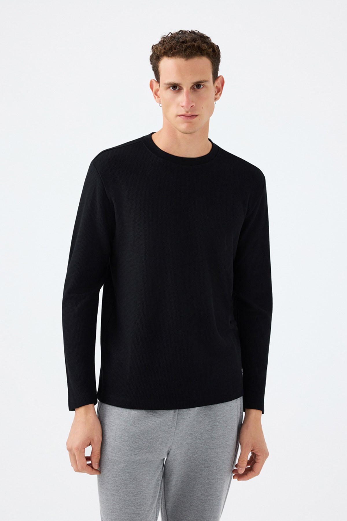 Loft Erkek Sweatshirt Siyah