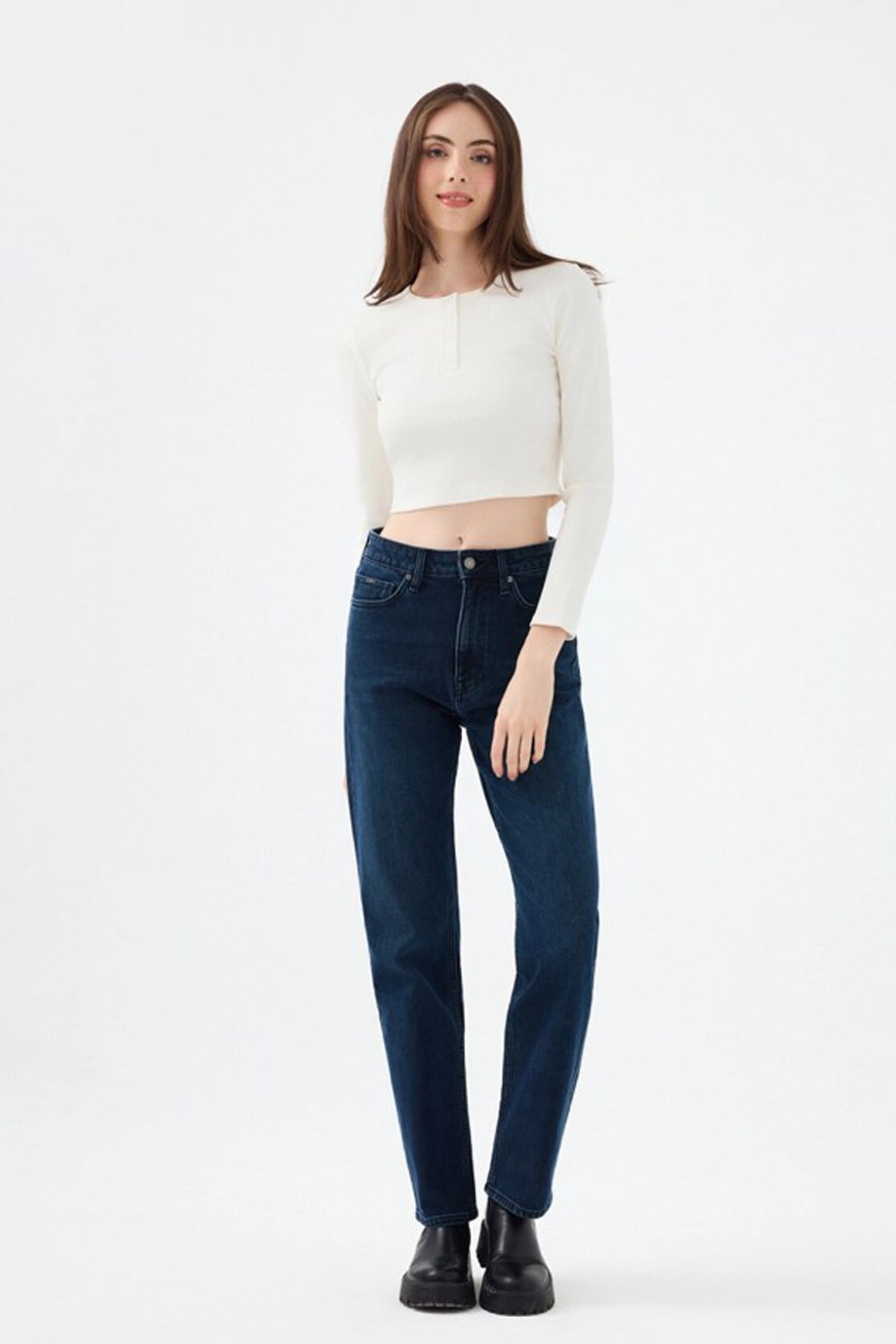Loft Kadın Sweatshirt Ekru