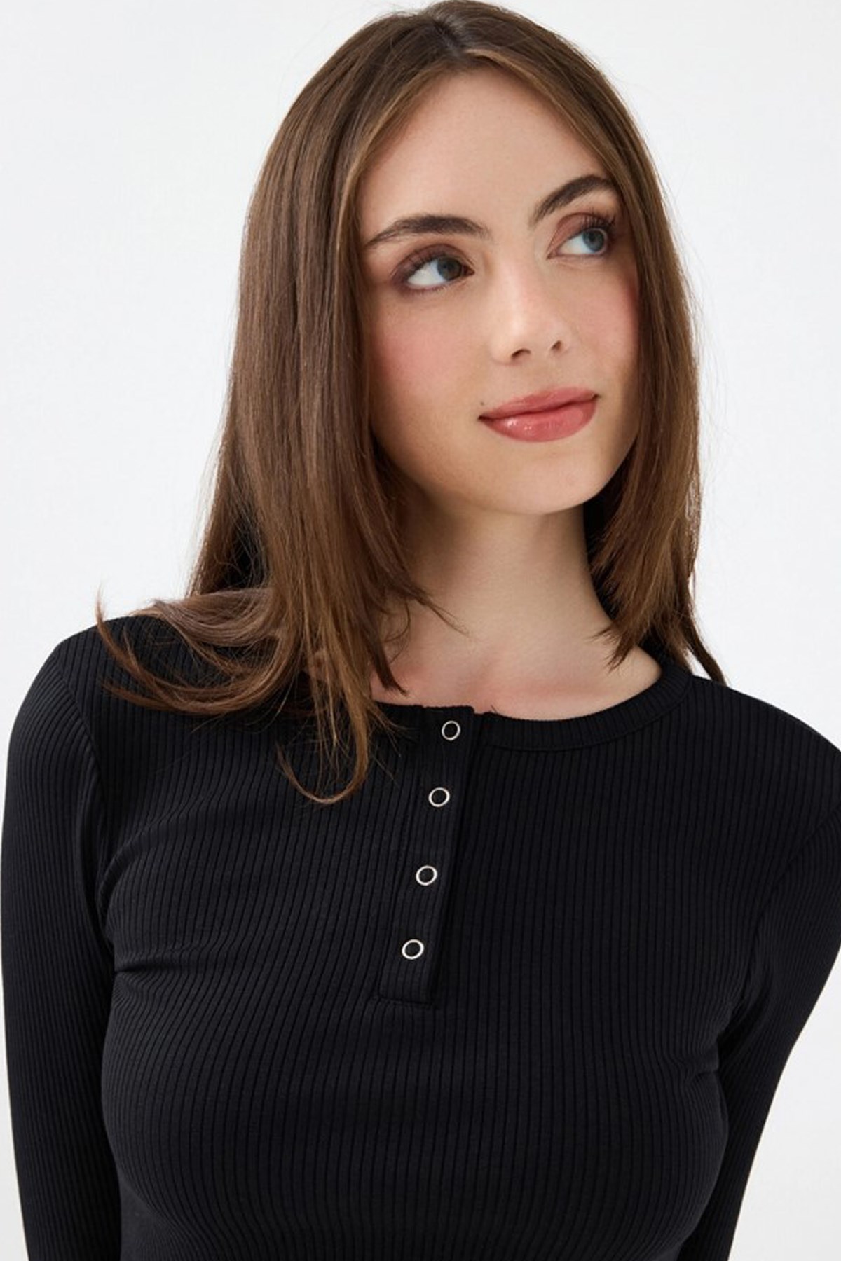 Loft Kadın Sweatshirt Siyah