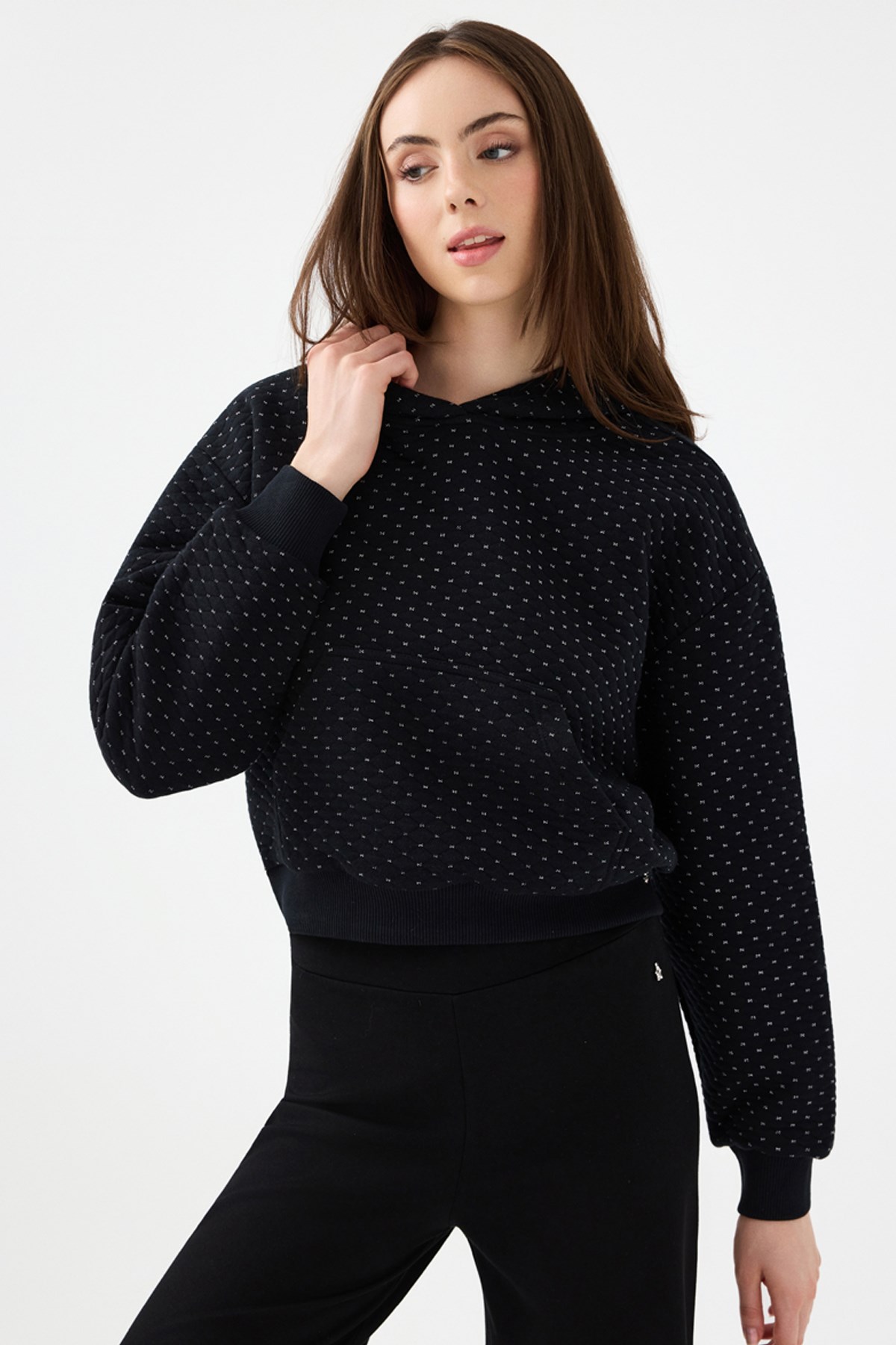 Loft Kadın Sweatshirt Siyah