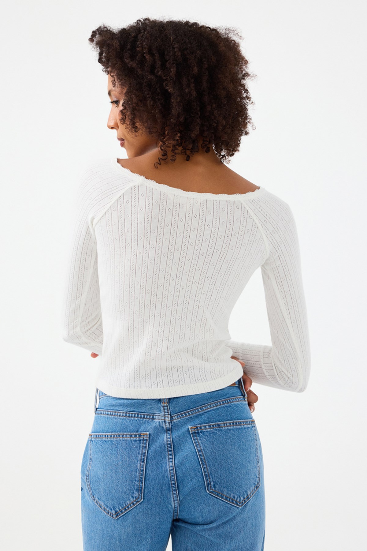 Loft Kadın Sweatshirt LF2040963 Beyaz