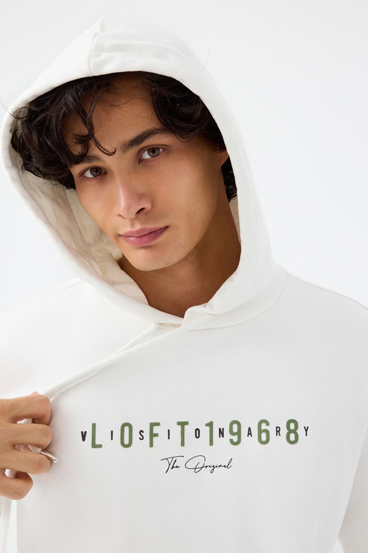Loft Erkek Sweatshirt Beyaz