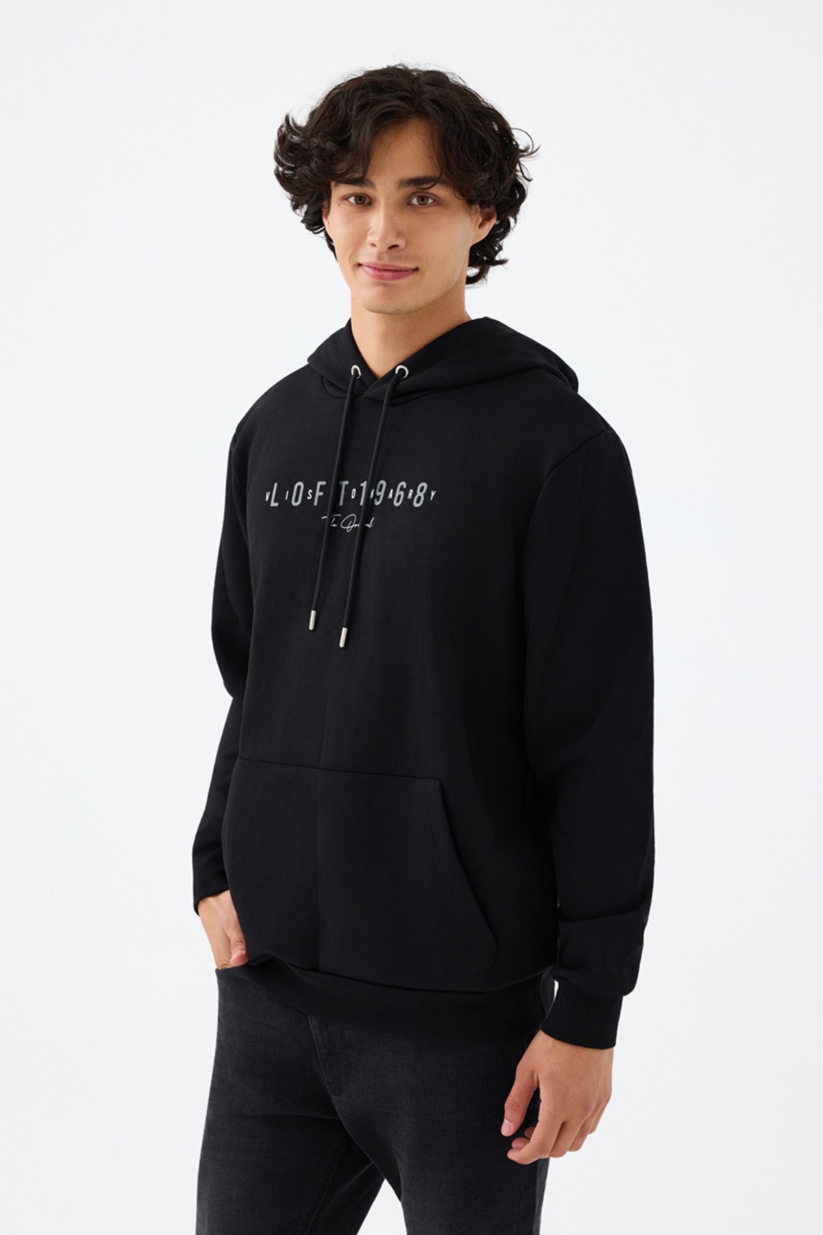 Loft Erkek Sweatshirt Siyah